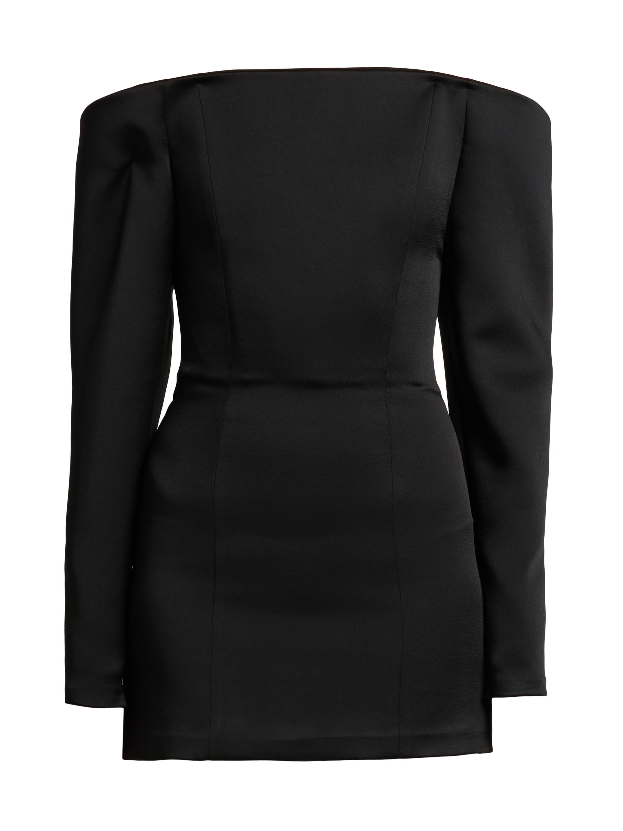 Stella McCartney Women's Satin Off-the-Shoulder Minidress - Black