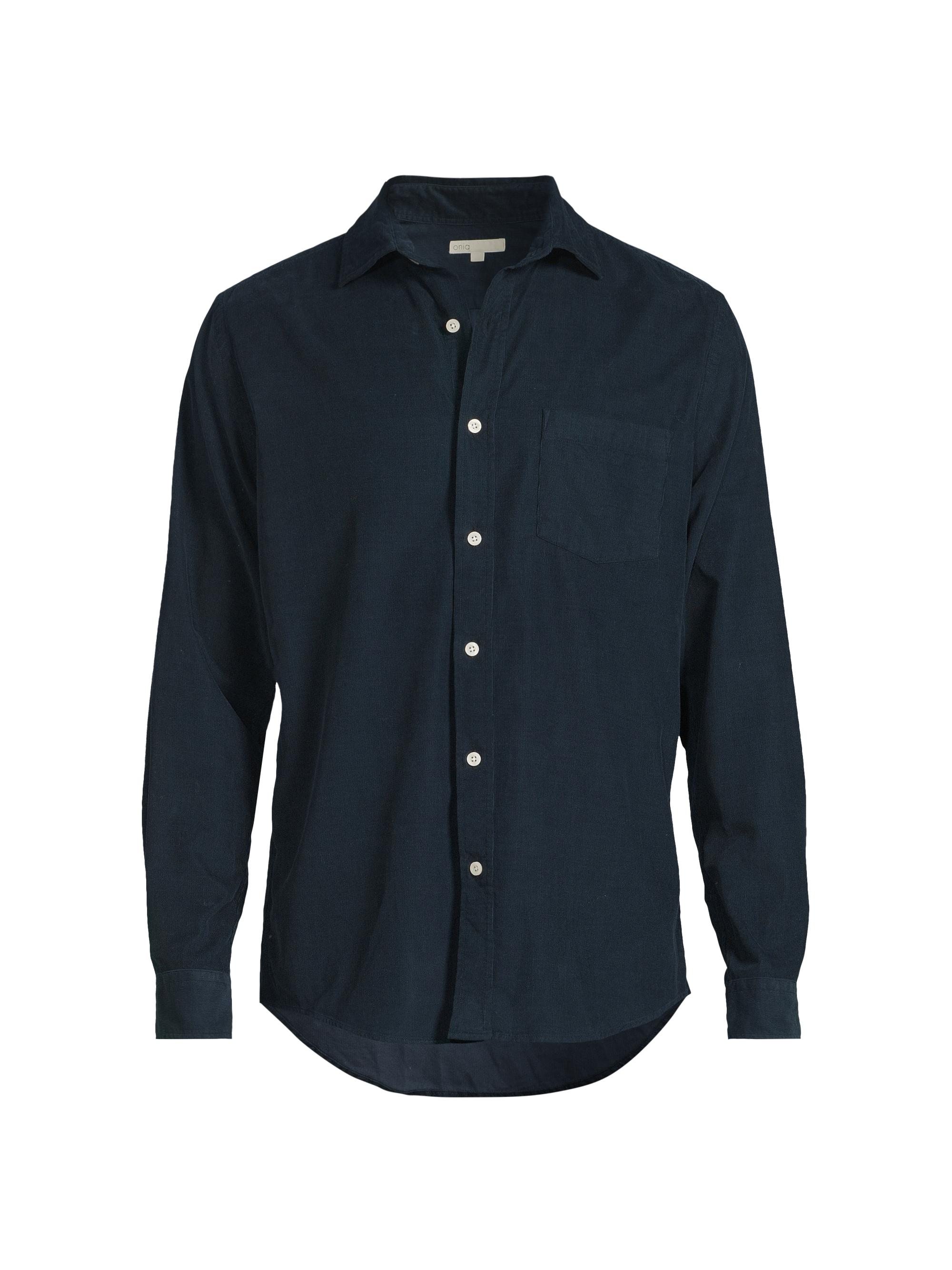 Onia Men's Corduroy Long-Sleeve Button-Front Shirt - Midnight