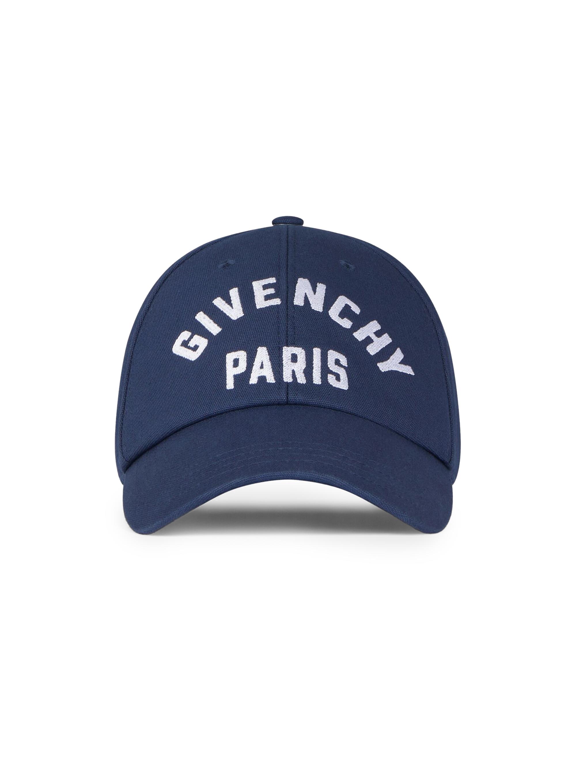 Givenchy Men's Embroidered Cap in Cotton - Navy