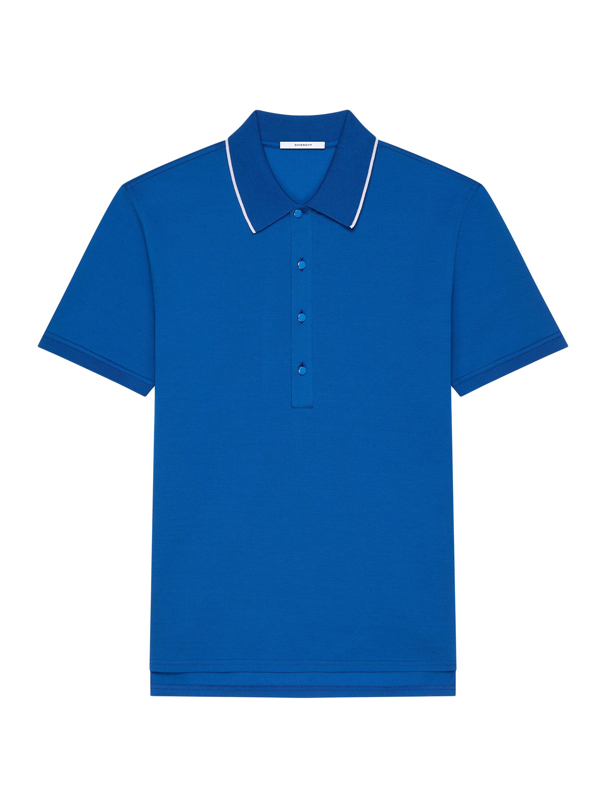 Givenchy Men's Polo in Cotton - Electric Blue
