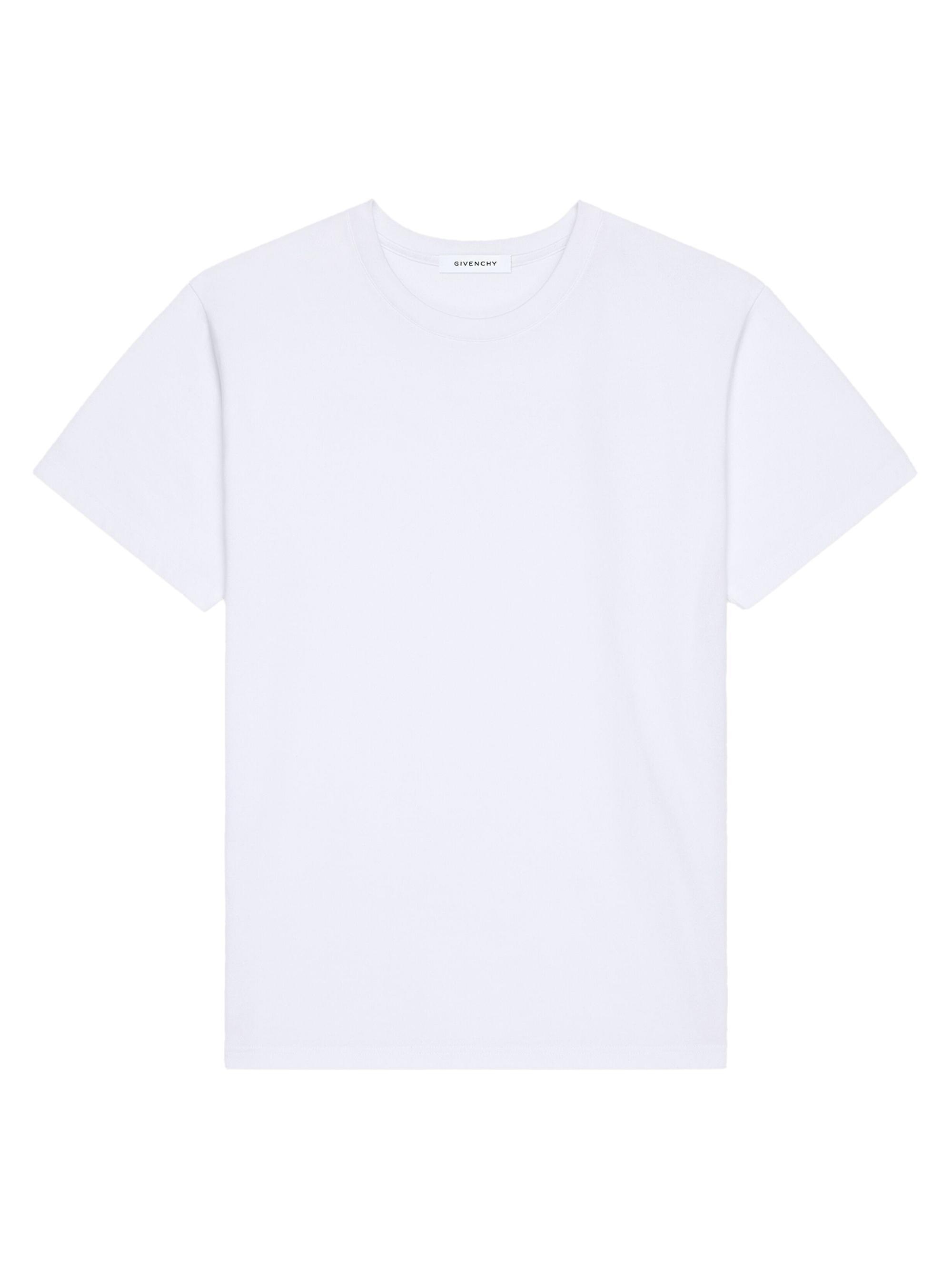 Givenchy Men's T-Shirt in Cotton with Stamp Print - White
