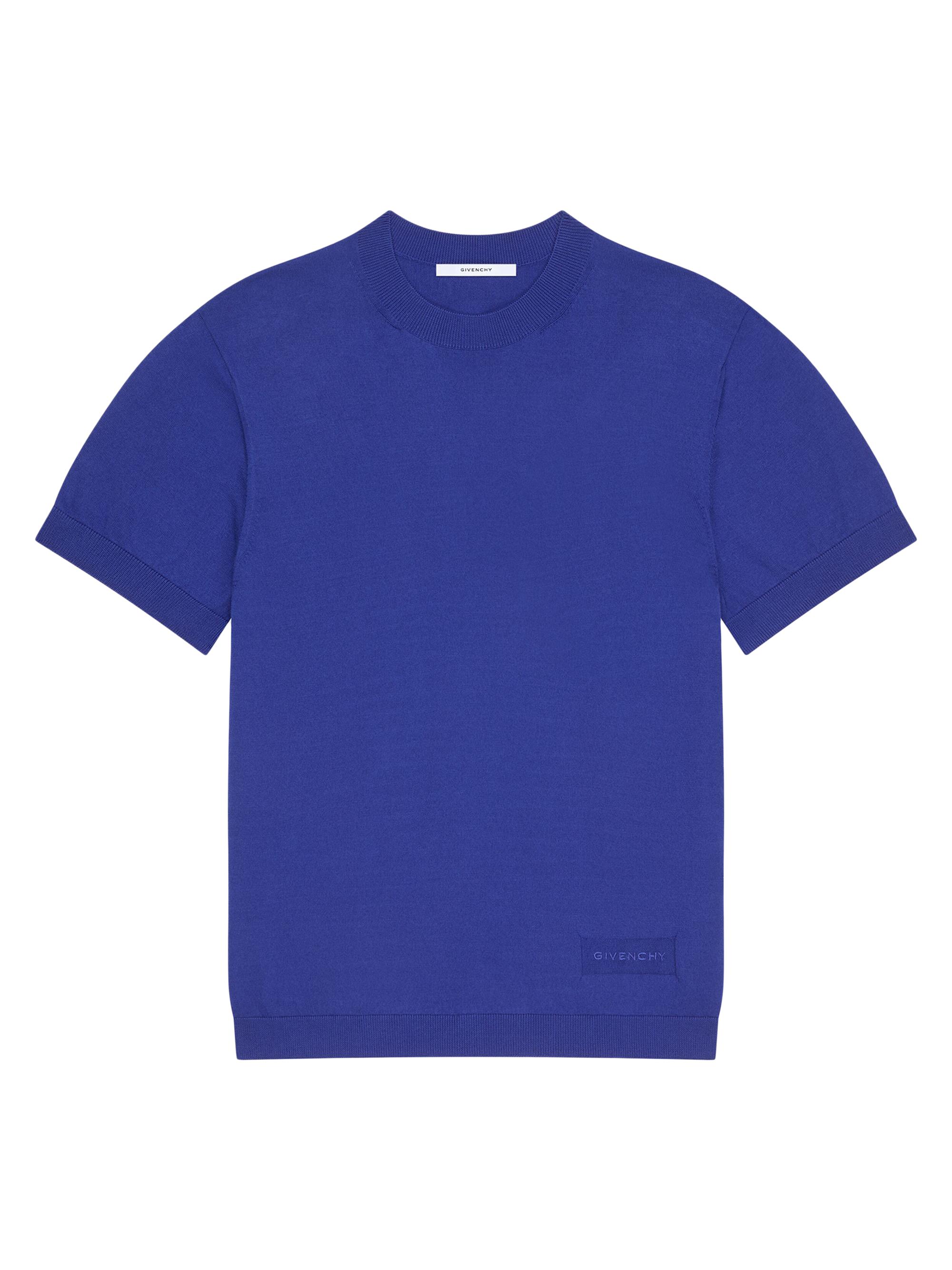 Givenchy Men's T-Shirt in Knit - Bright Blue