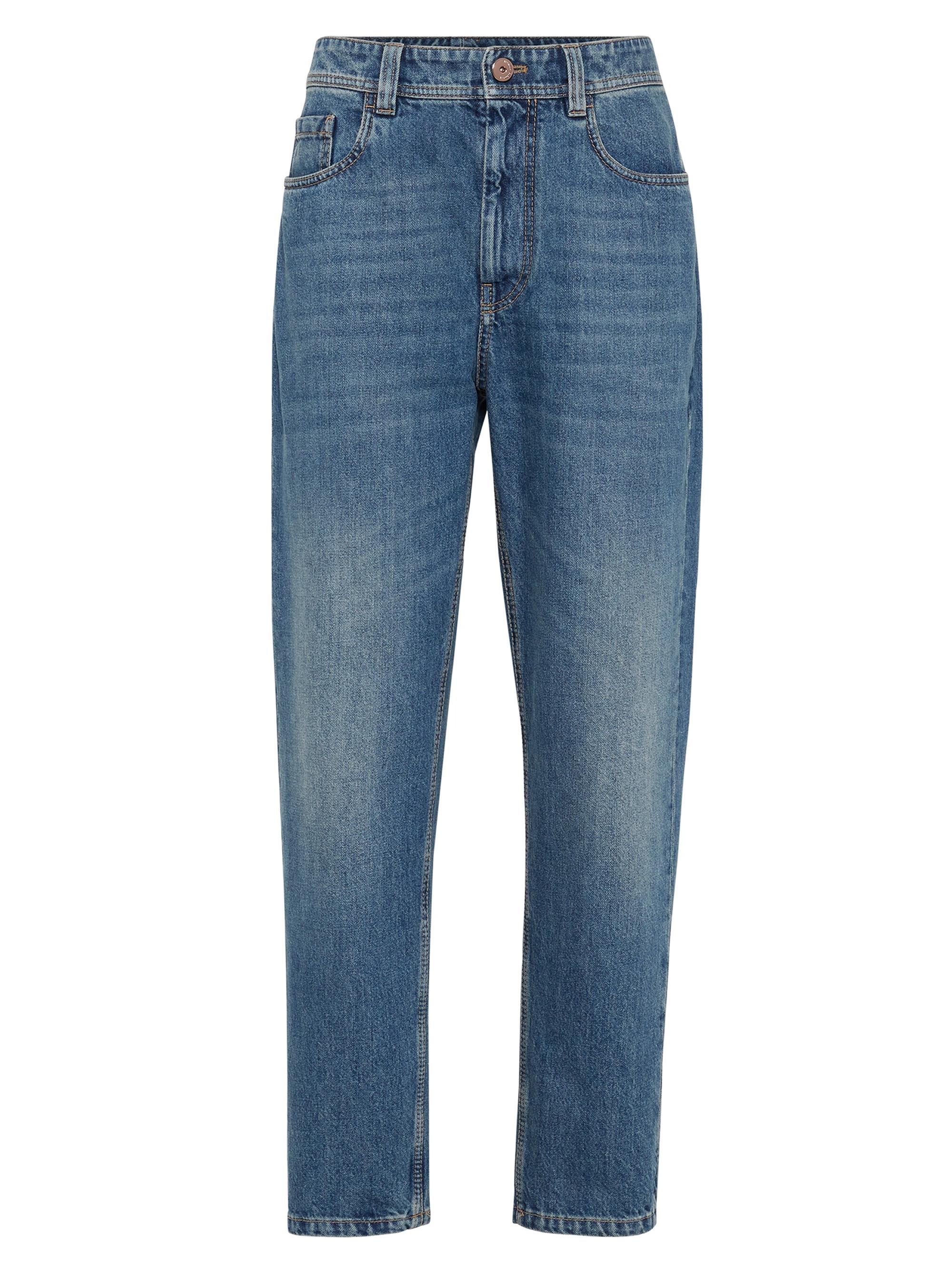 Brunello Cucinelli Women's Authentic Denim Baggy Tapered Jeans - Denim