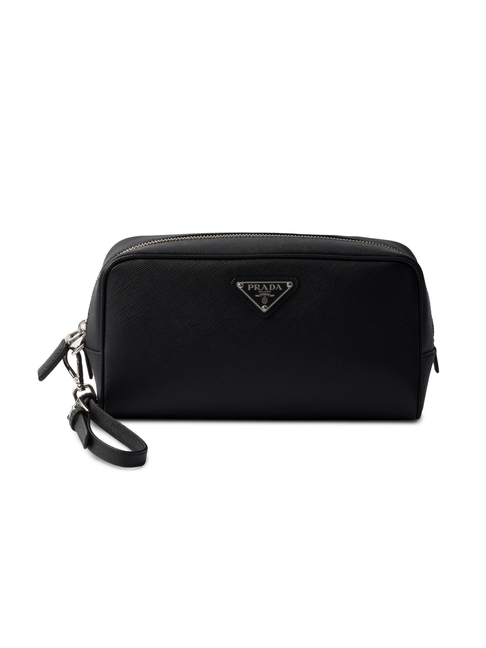 Prada Men's Saffiano Pouch - Black