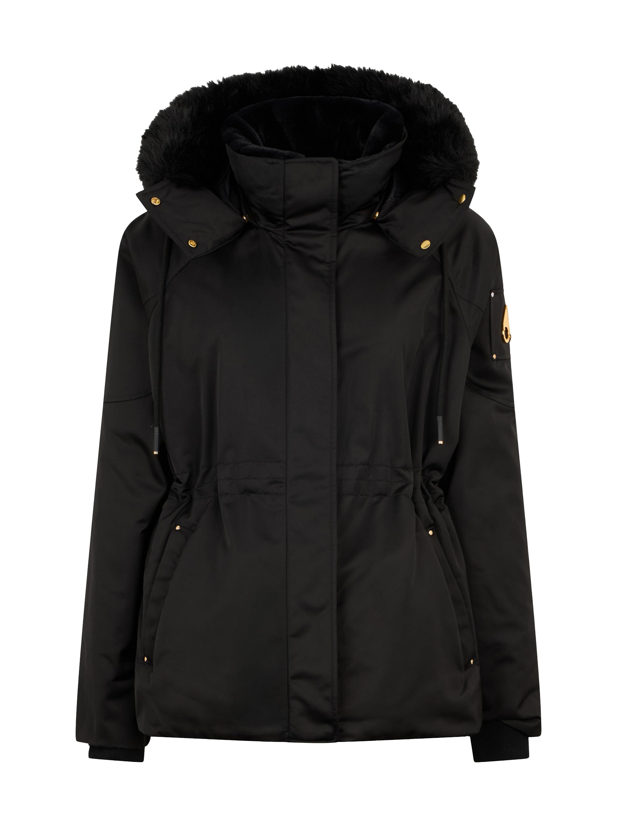 Moose Knuckles Misti Gold Velour Down Puffer Jacket | Saks Fifth