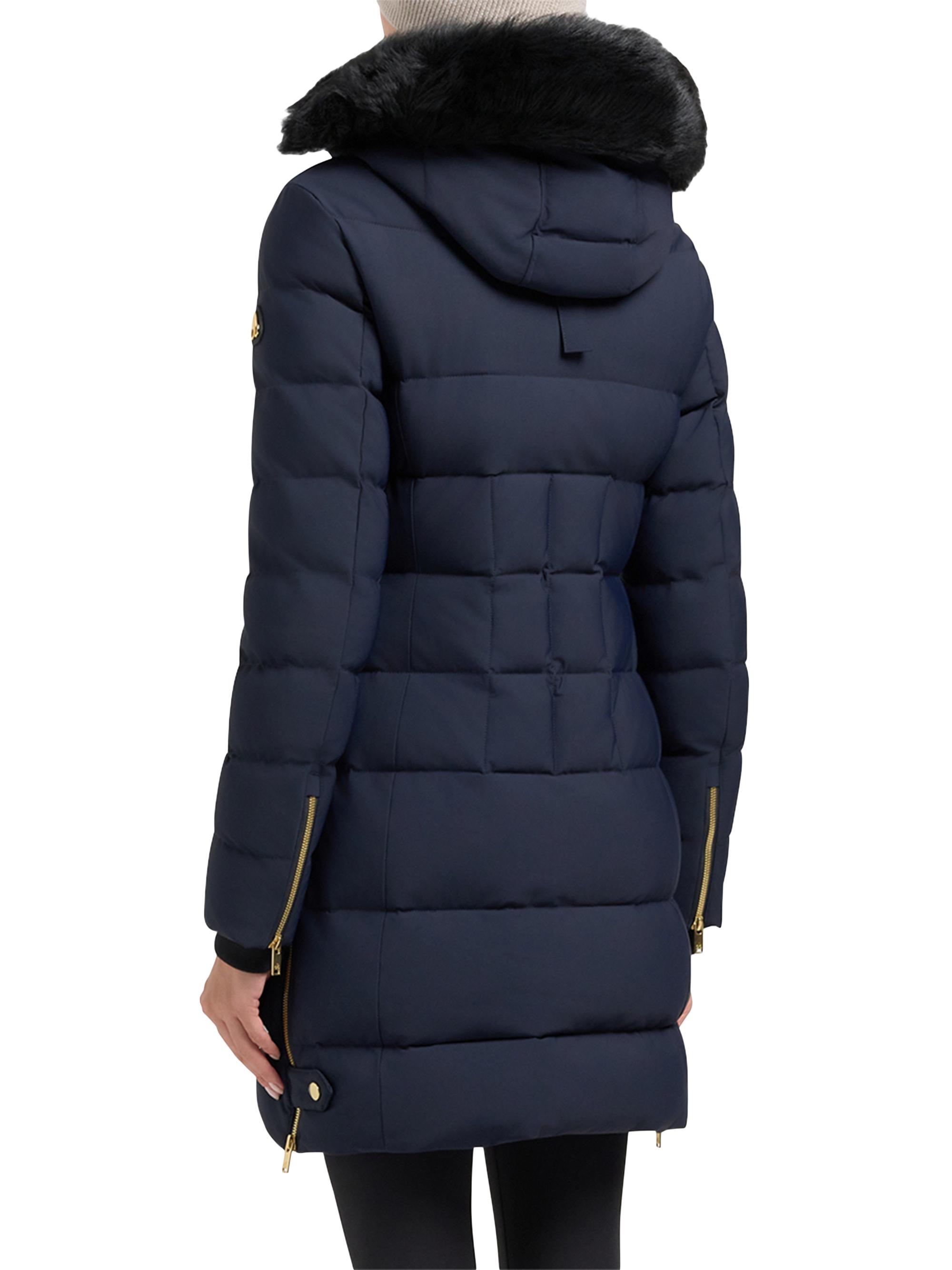 Moose Knuckles Women's Nyluxe Watershed Down Parka - Navy Black | Thumbnail 4