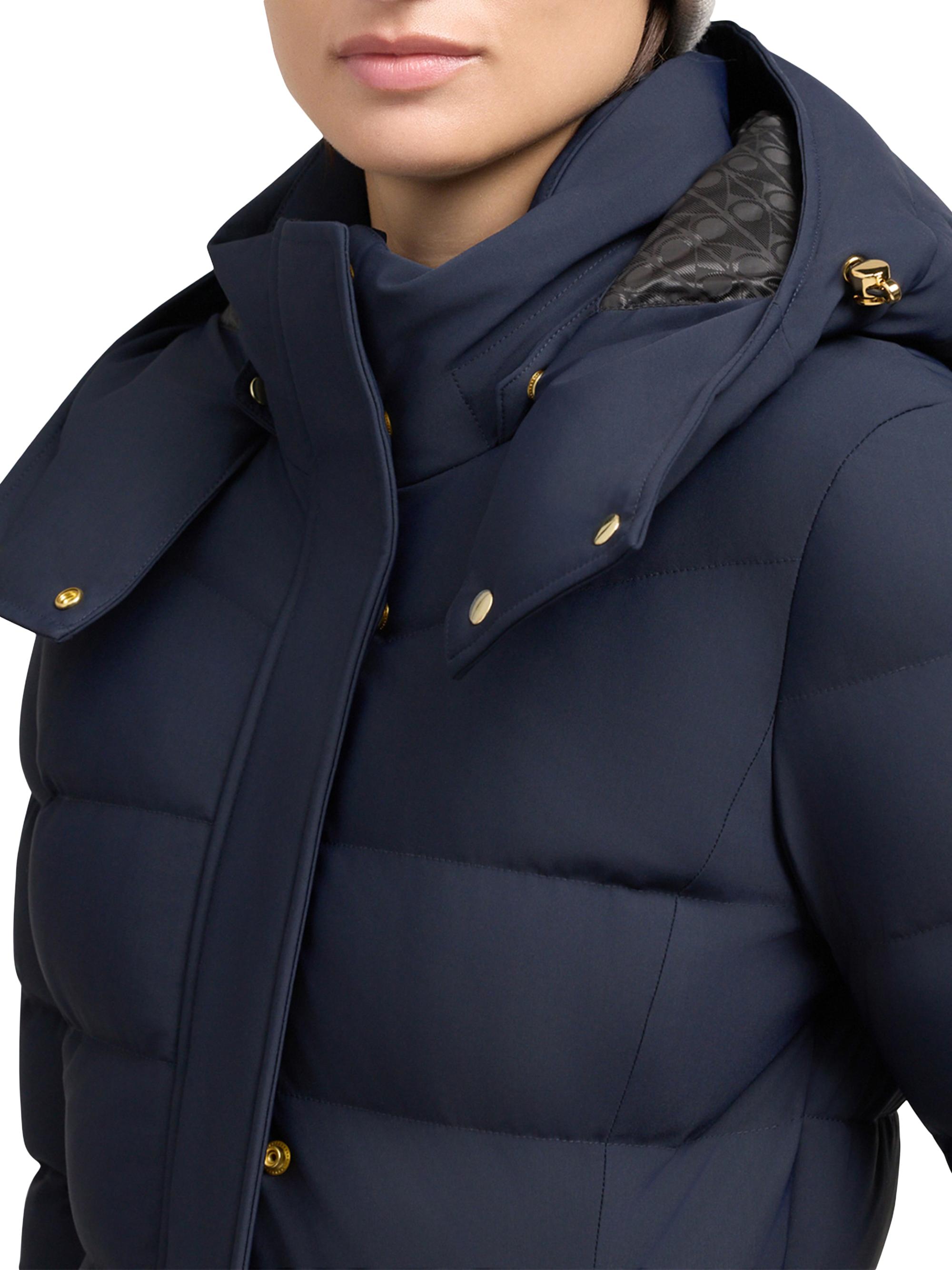 Moose Knuckles Women's Nyluxe Watershed Down Parka - Navy Black | Thumbnail 5
