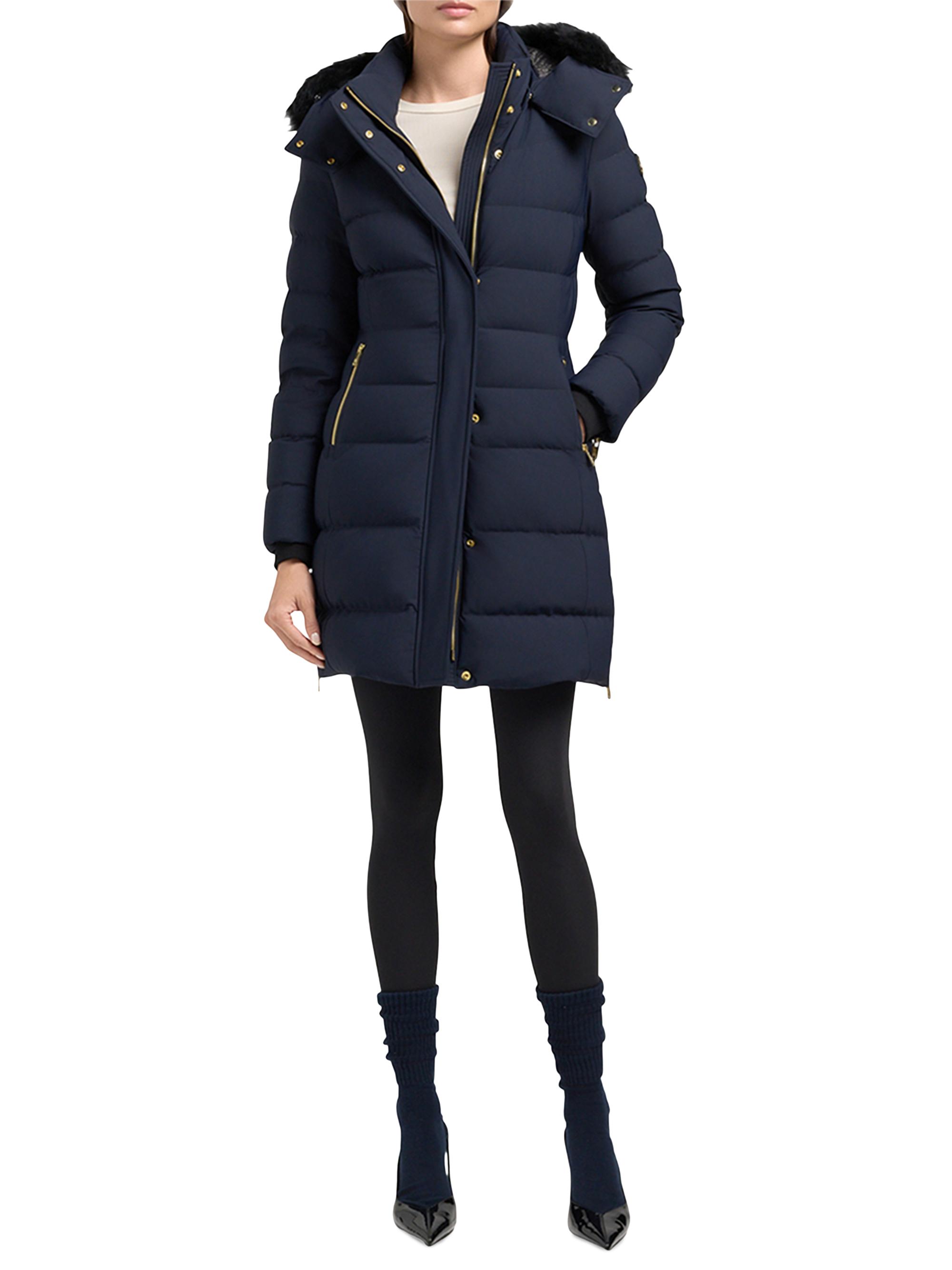 Moose Knuckles Women's Nyluxe Watershed Down Parka - Navy Black | Thumbnail 2