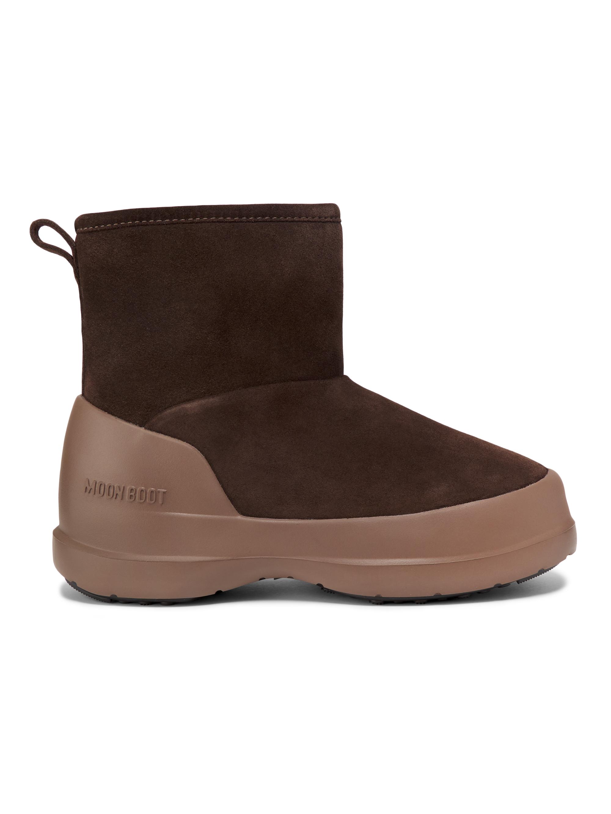 Moon Boot Men's MB Mezzaluna Suede Boots - Dark Brown