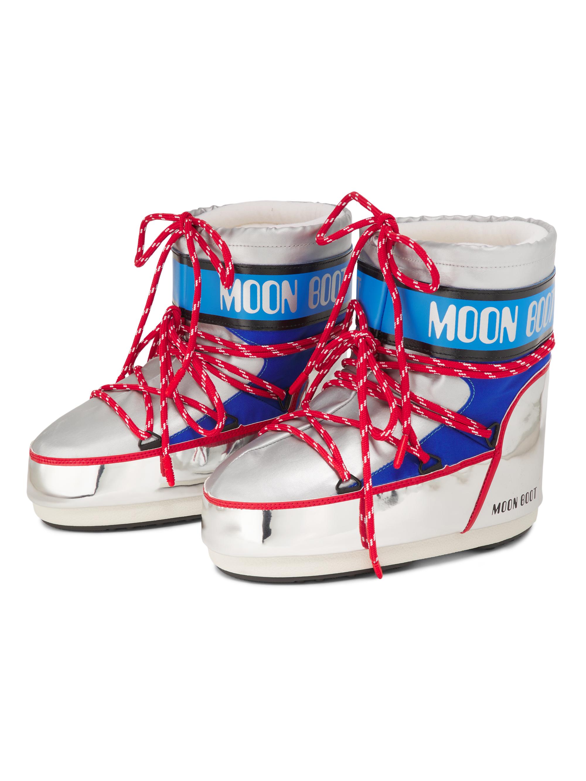 Moon Boot MB Icon Metallic Logo Boots | Saks Fifth Avenue