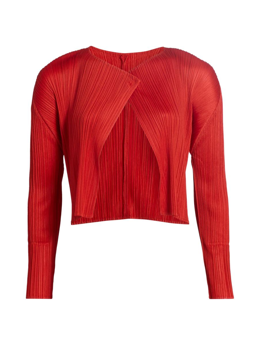 Pleats Please Issey Miyake Monthly Colors: July Plissé Cardigan