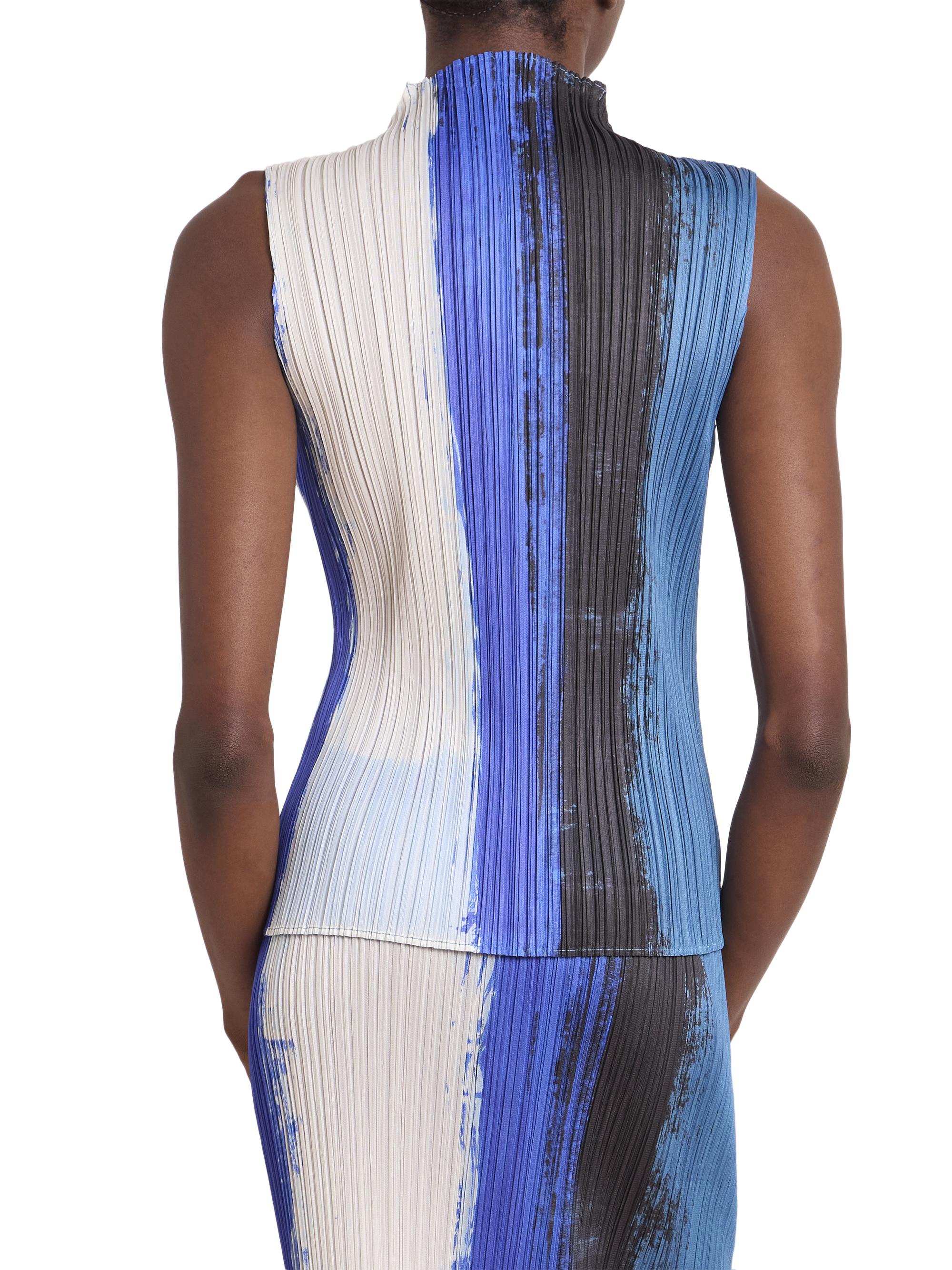Pleats Please Issey Miyake Jump Pleated Colorblocked Top | Saks