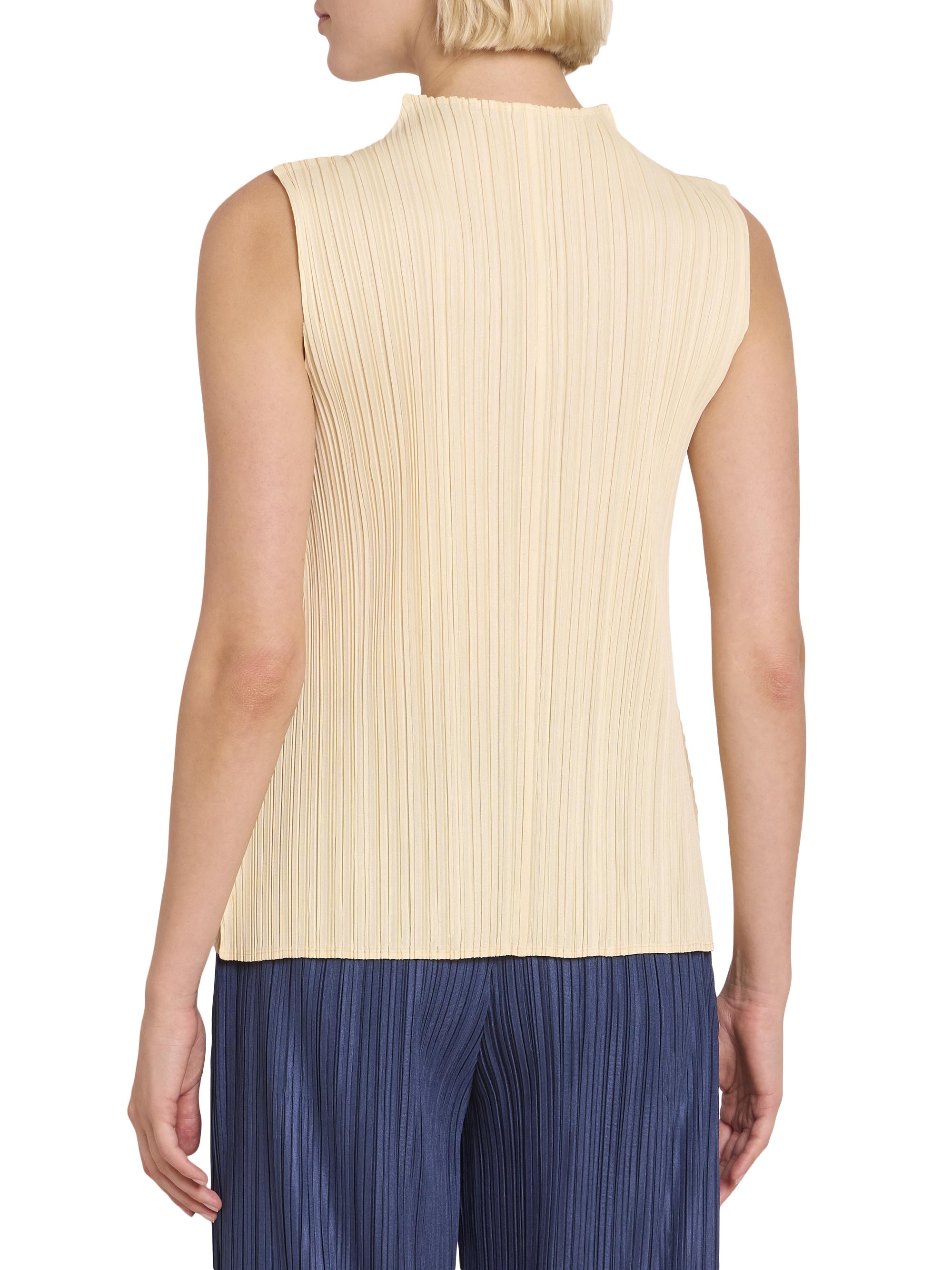 Pleats Please Issey Miyake Mellow Pleated Sleeveless Top | Saks