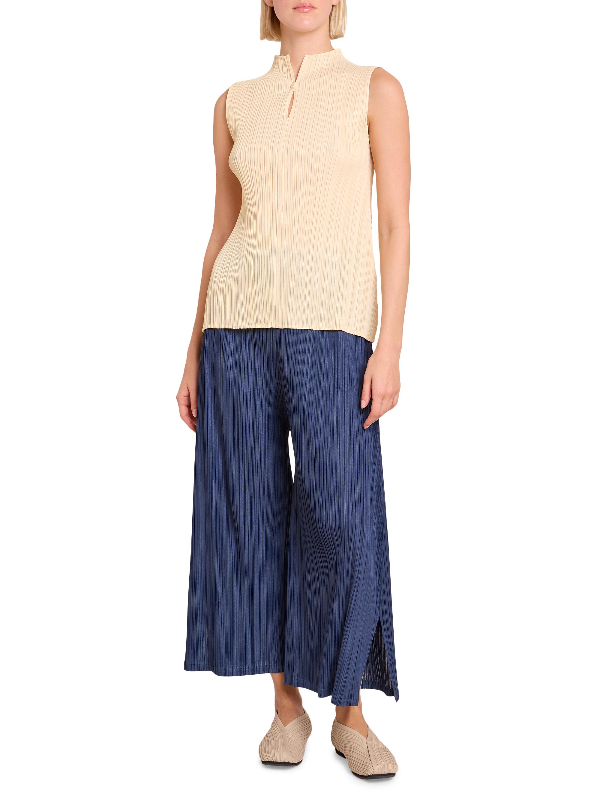 Pleats Please Issey Miyake Mellow Pleated Sleeveless Top | Saks