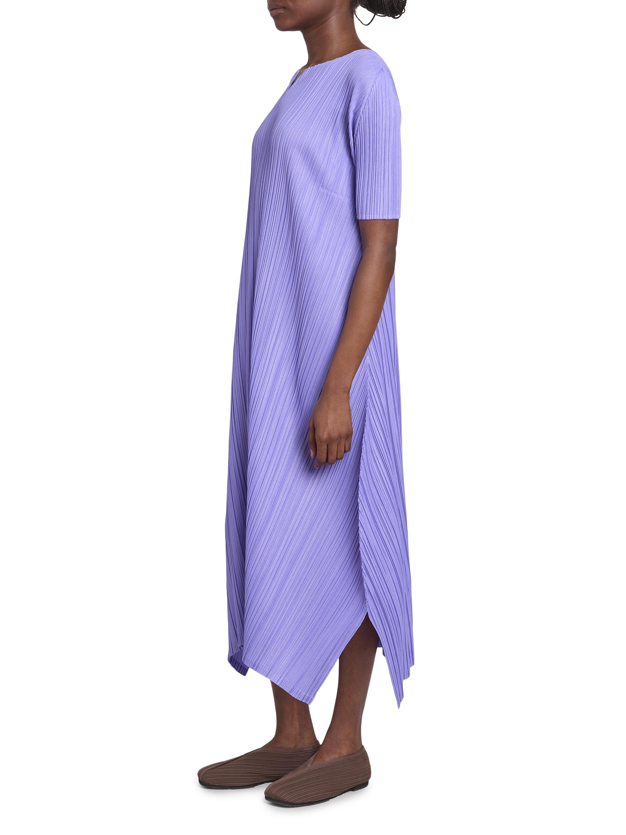 Pleats Please Issey Miyake Mellow Pleated Handkerchief Midi-Dress