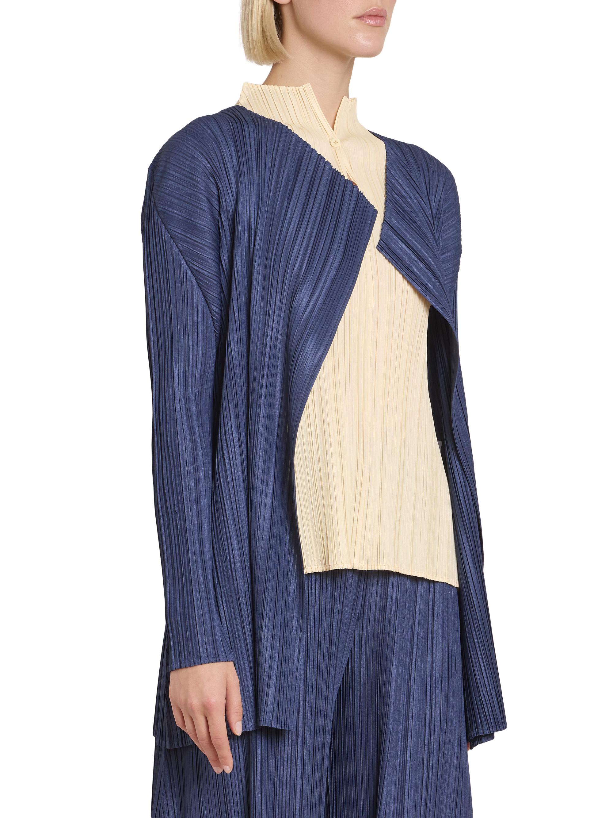 Pleats Please Issey Miyake Mellow Pleated Open-Front Coat | Saks