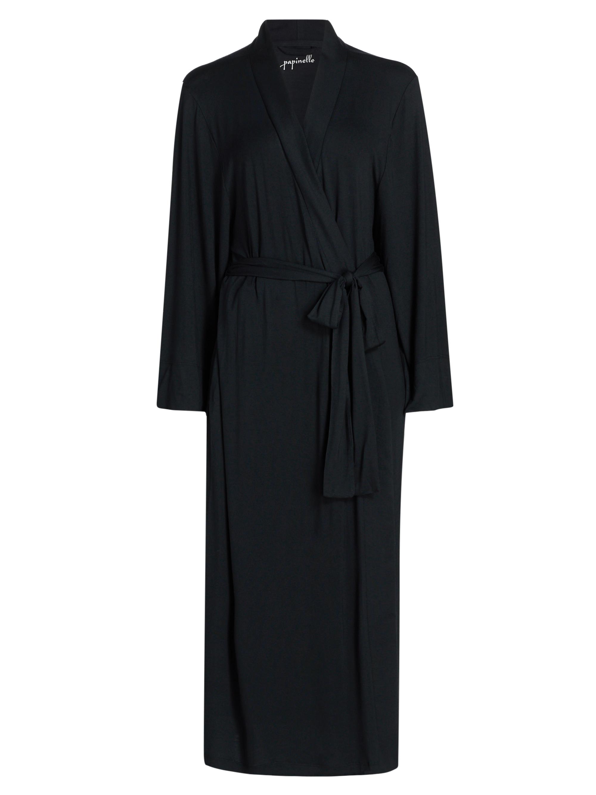 Papinelle Women's Kate Modal Soft Robe - Black
