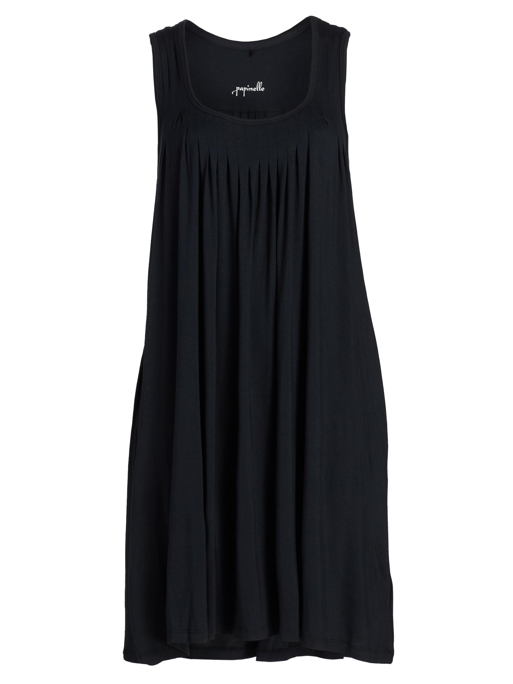 Papinelle Women's Kate Soft Pleat Sleep Dress - Black