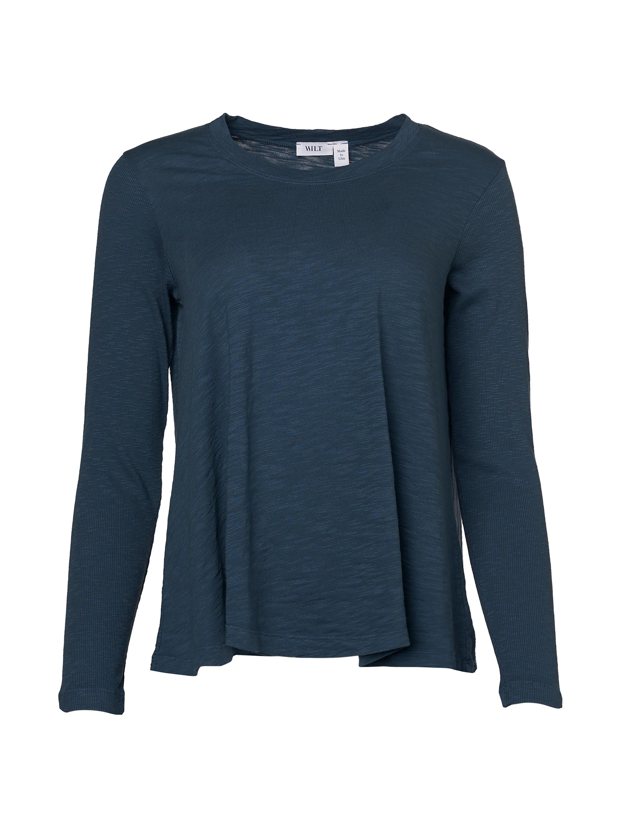 Wilt Women's Crew Trapeze Long Sleeve Mixed - Petro