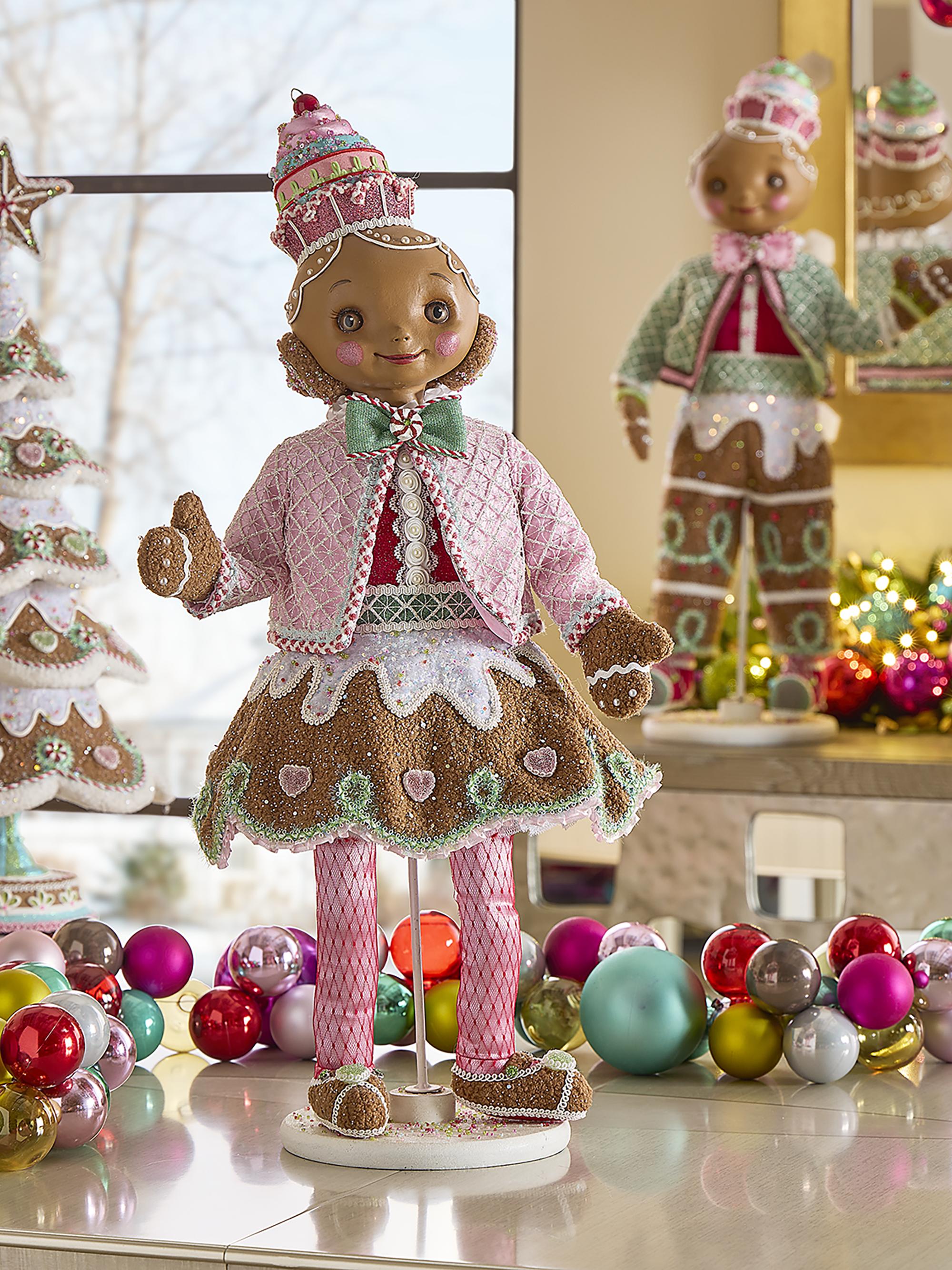 Katherine's Collection Hand-Painted Gingy Snap Doll