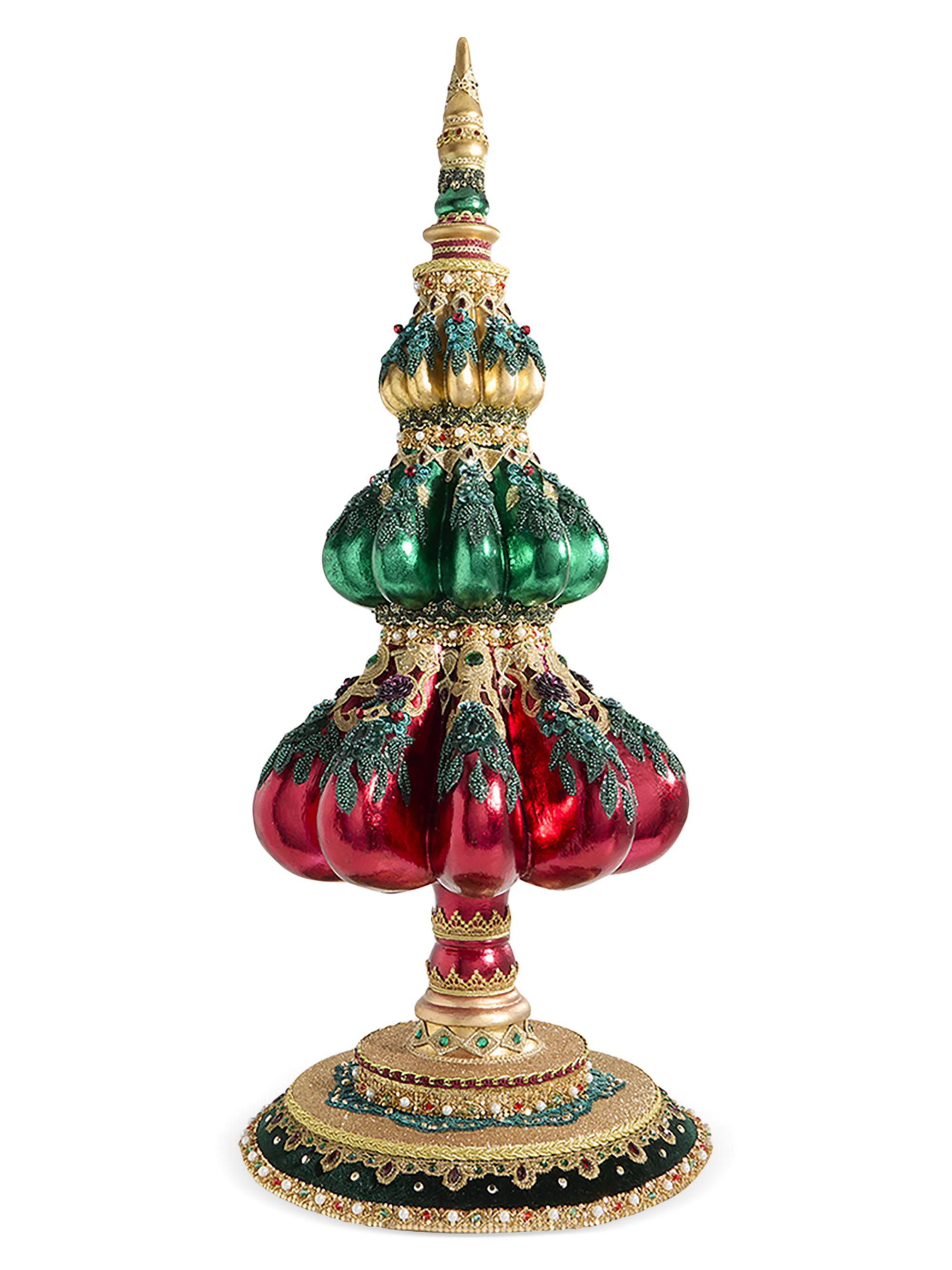 Katherine's Collection Winter Balsam & Berry Finial Tabletop Christmas Tree