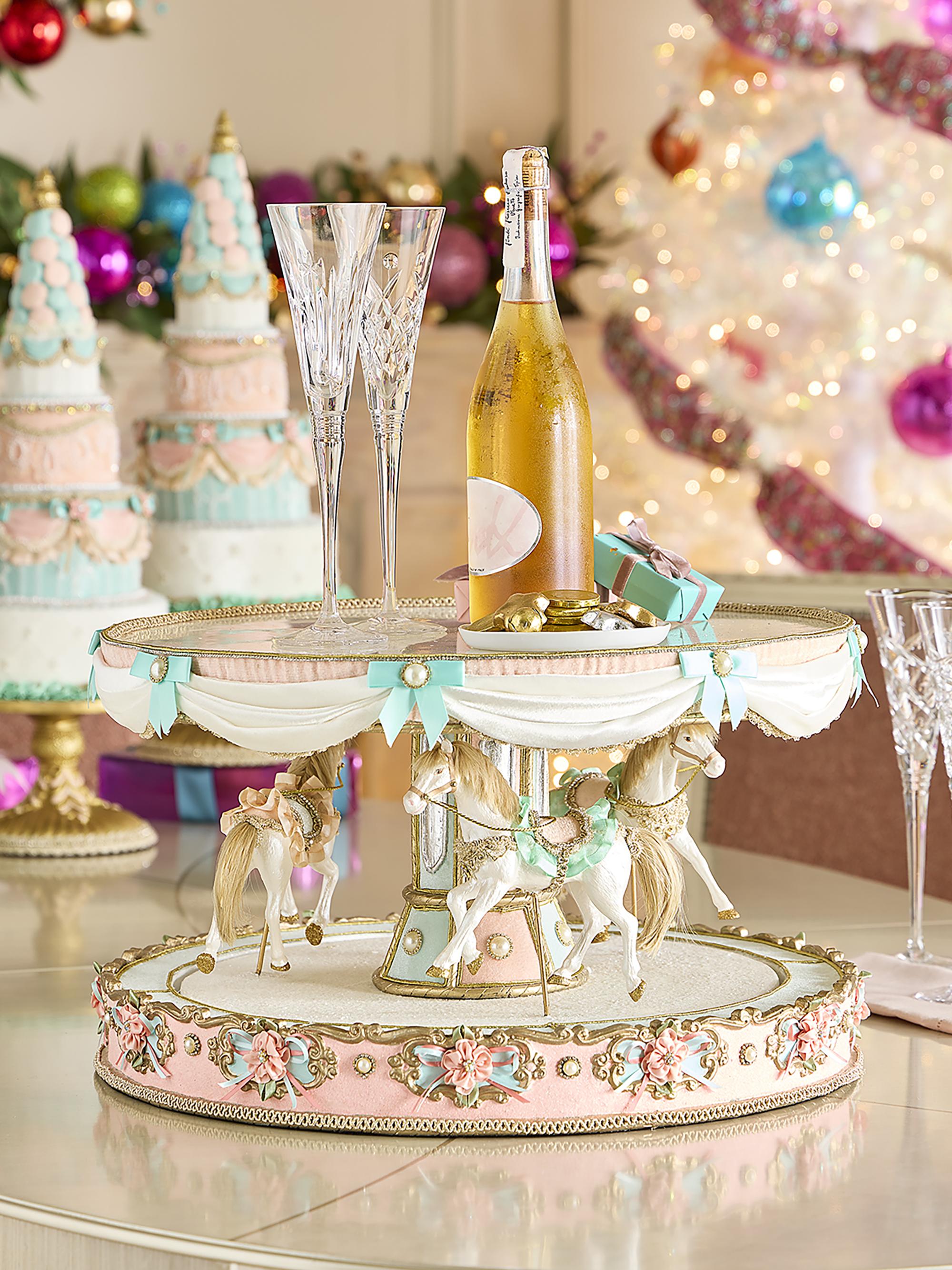 Katherine's Collection Joyeux Noel Carousel Server