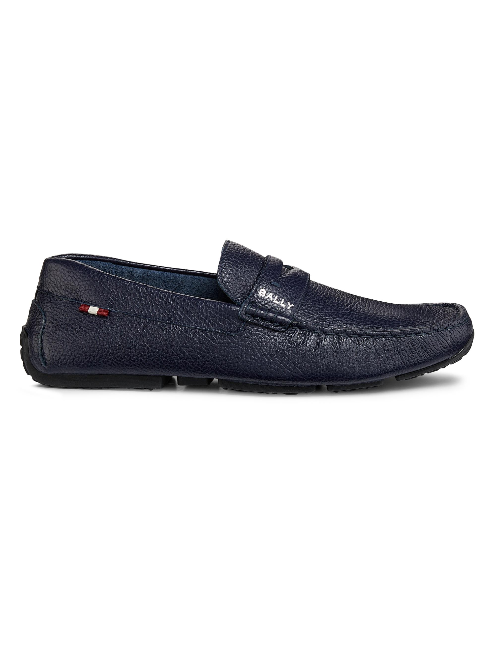 Bally Men's Pilot Pavlos Leather Driving Loafers - Peacoat