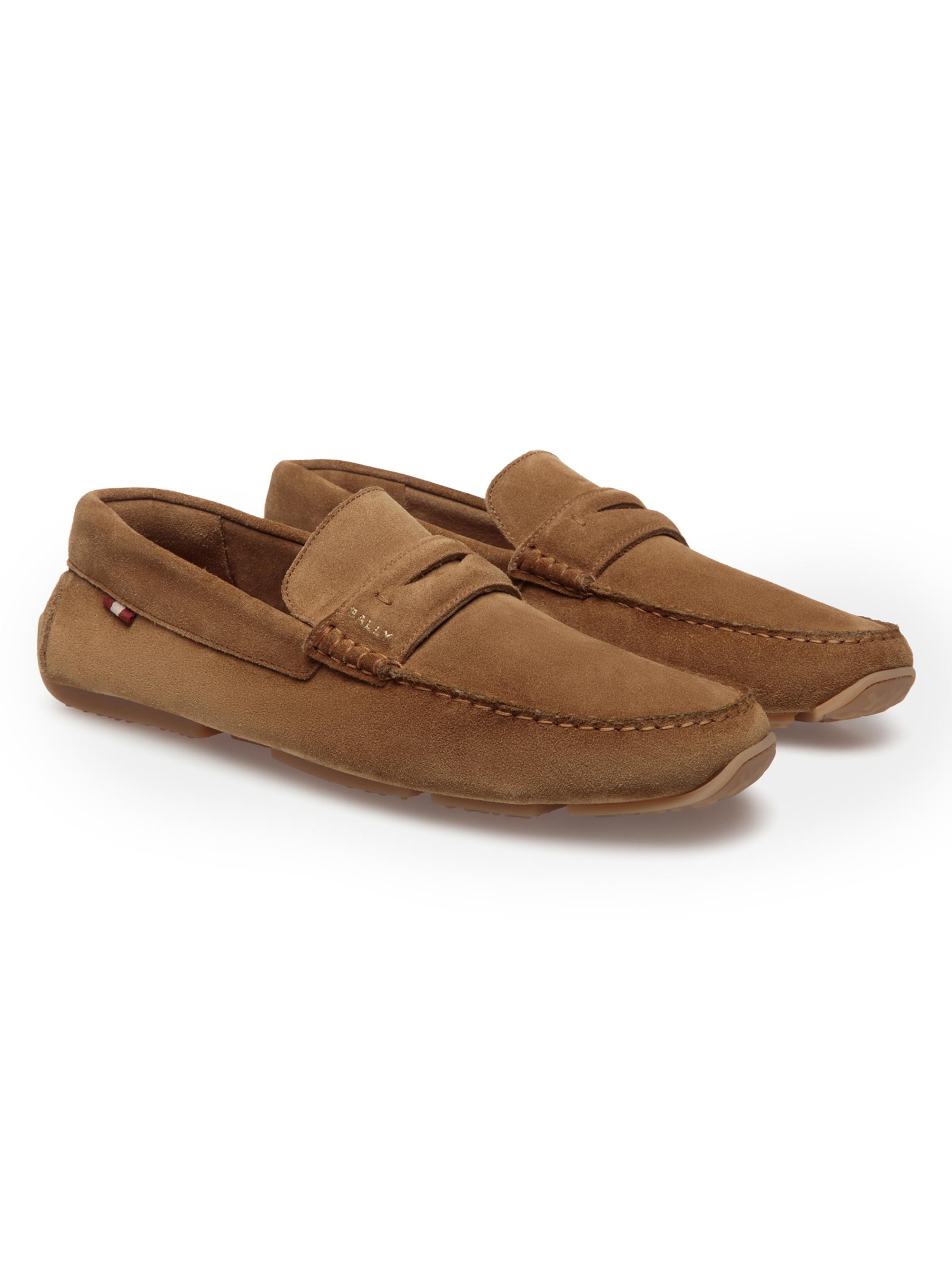 Bally Pilot Palven Suede Driving Loafers | Saks Fifth Avenue