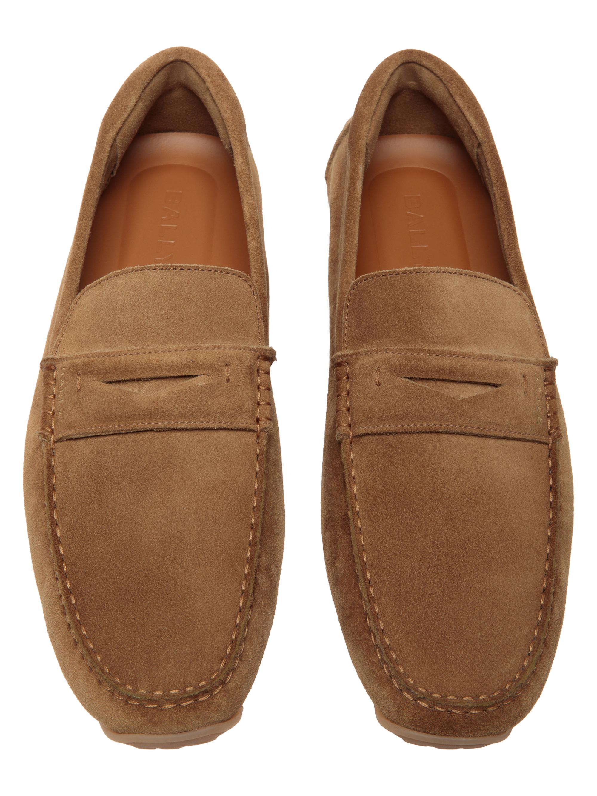 Bally Pilot Palven Suede Driving Loafers | Saks Fifth Avenue