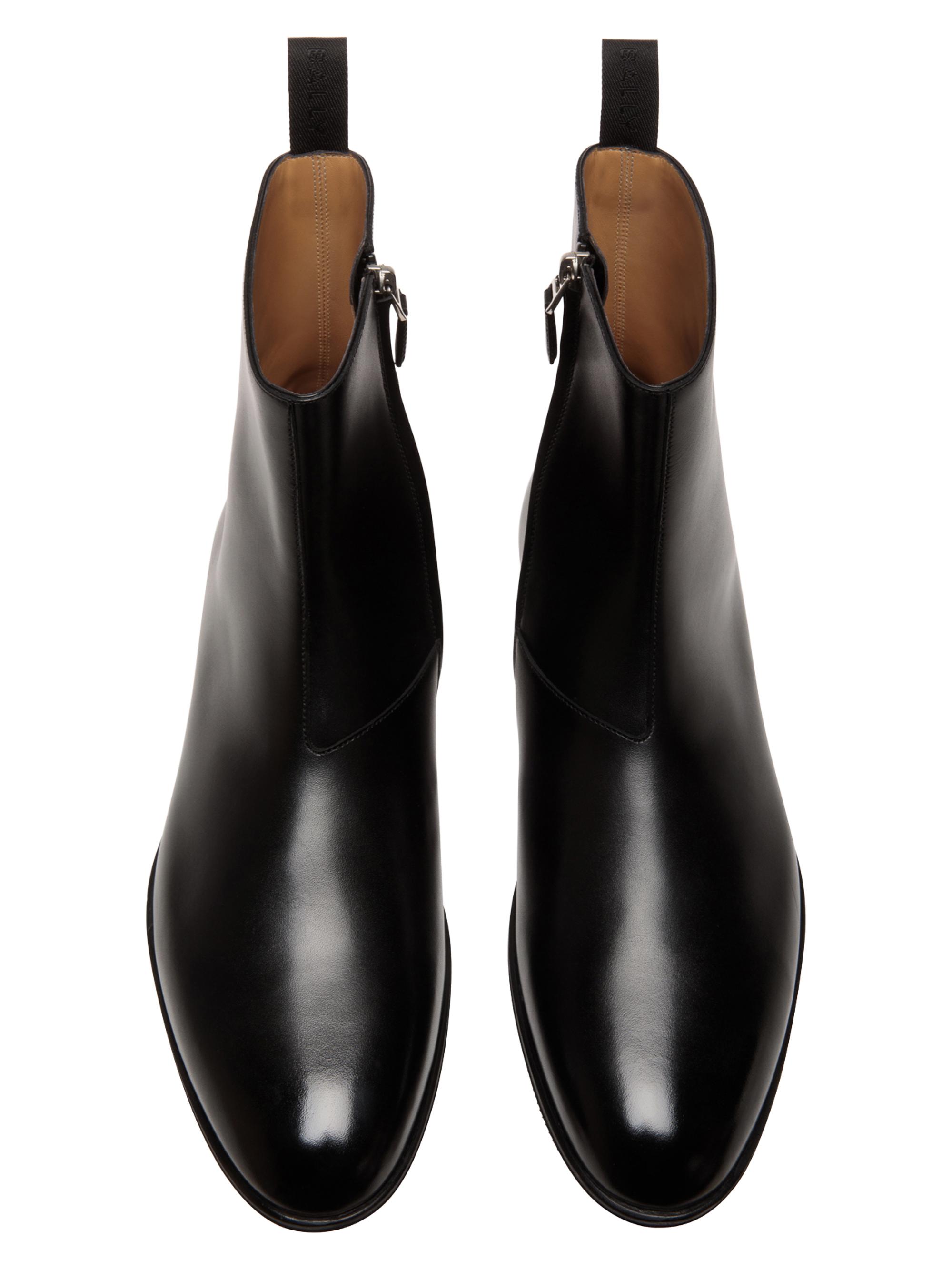 新品/BALLYブーツ Bally Lexus Parawet Zip Ankle Boots Brown Leather Made in
