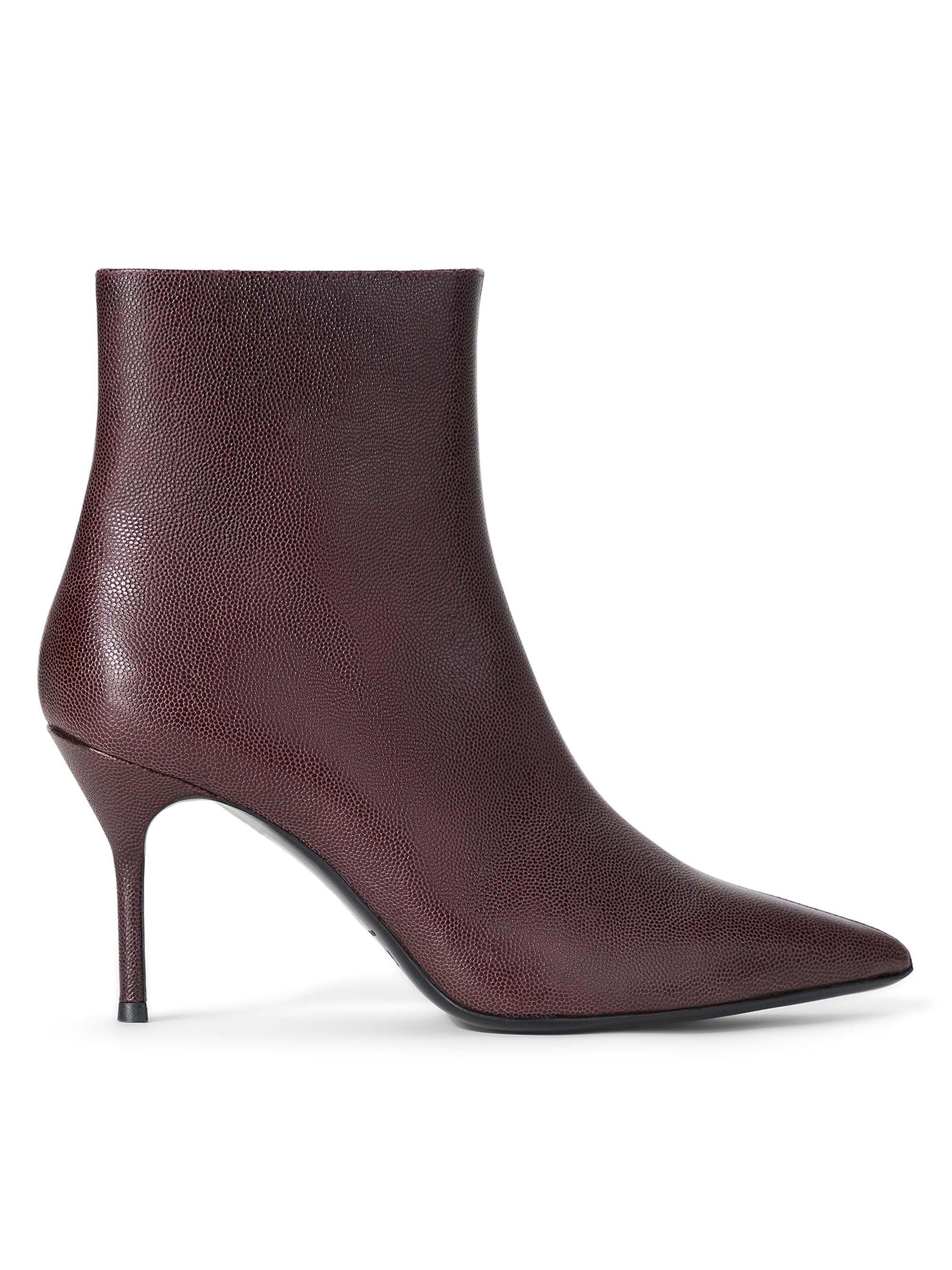 Staud Women's Sebastian 80MM Leather Ankle Boots - Syrah