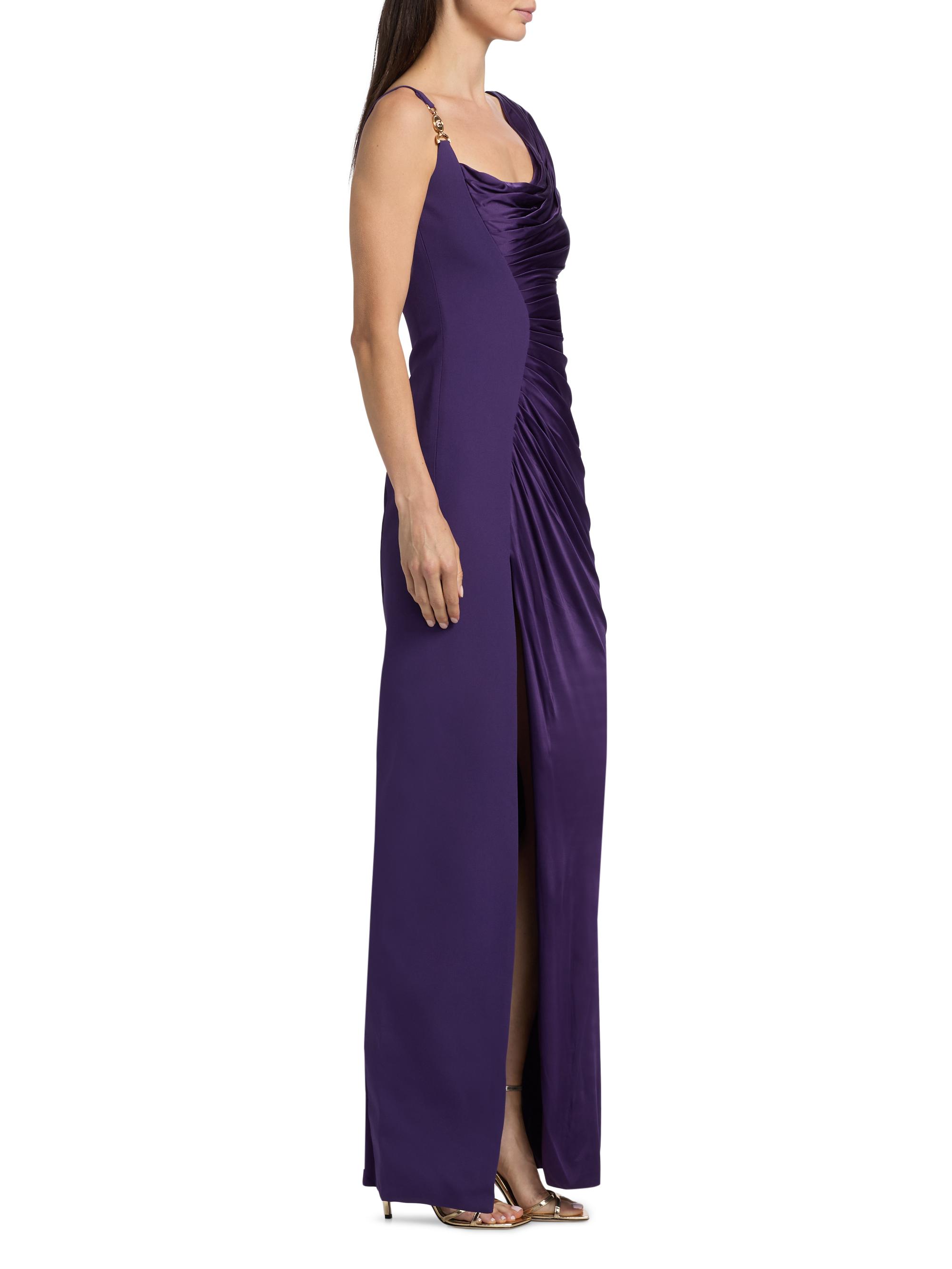 Versace Gathered Jersey Column Gown | Saks Fifth Avenue