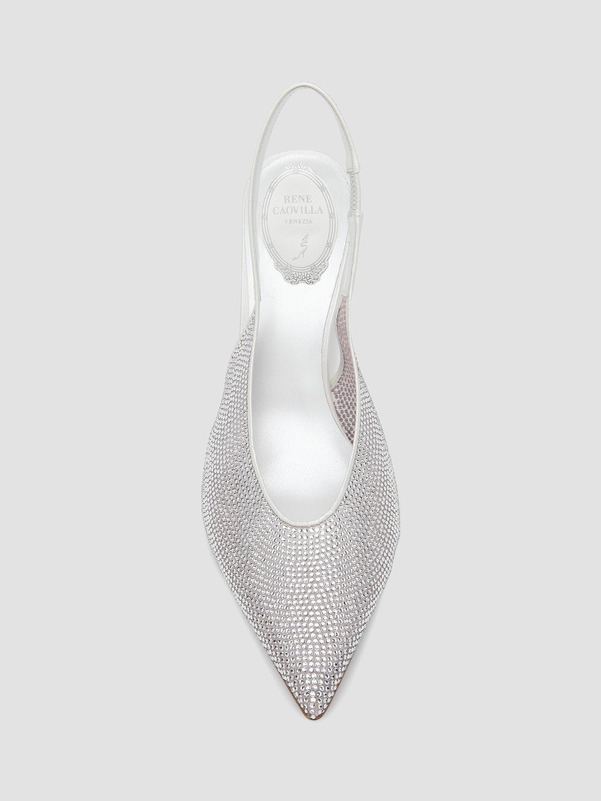 Rene Caovilla 80MM Embellished Slingback Pumps | Saks Fifth Avenue