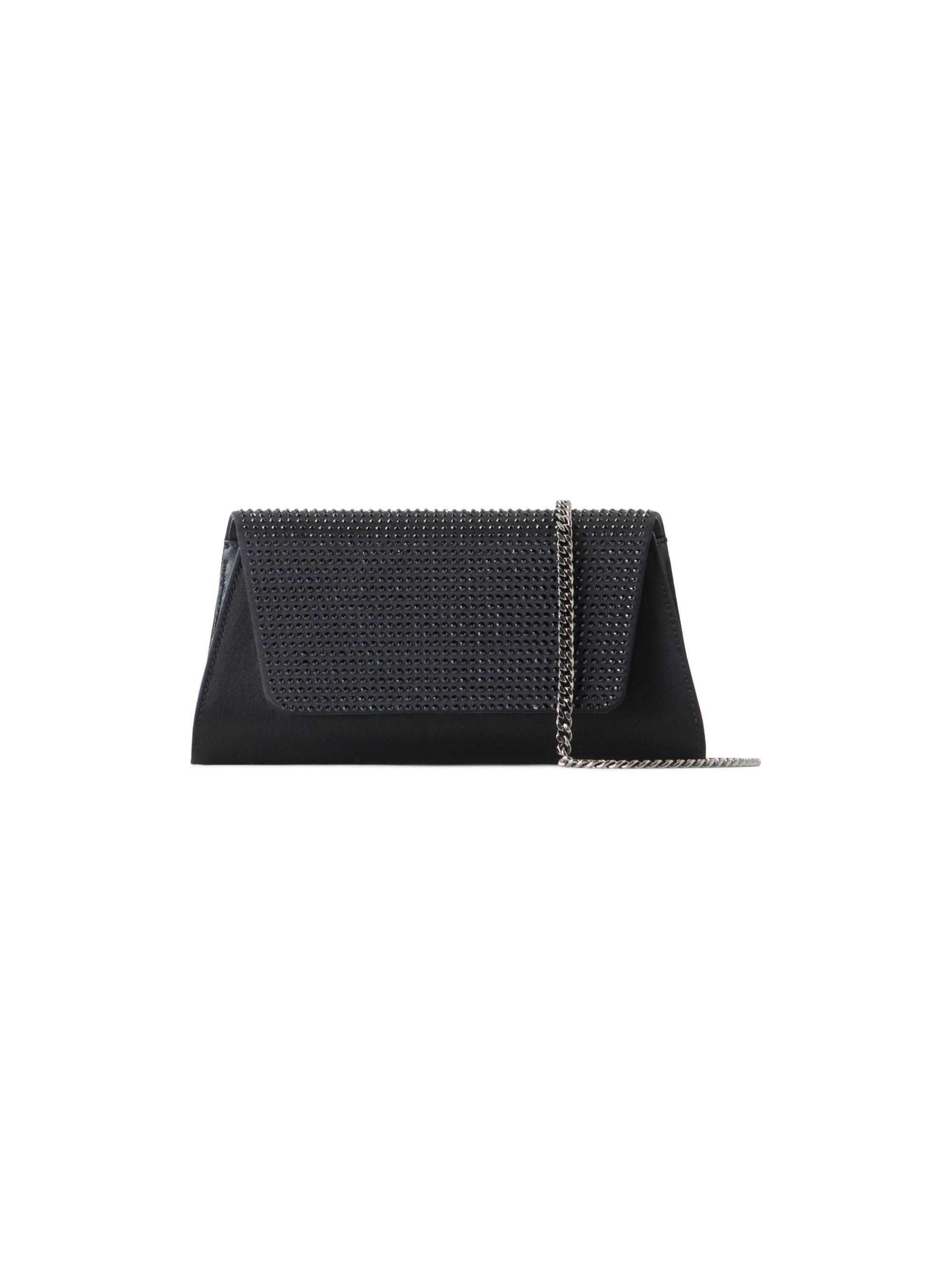 Akris Women's Mini Anouk Embellished Silk & Leather Clutch - Black