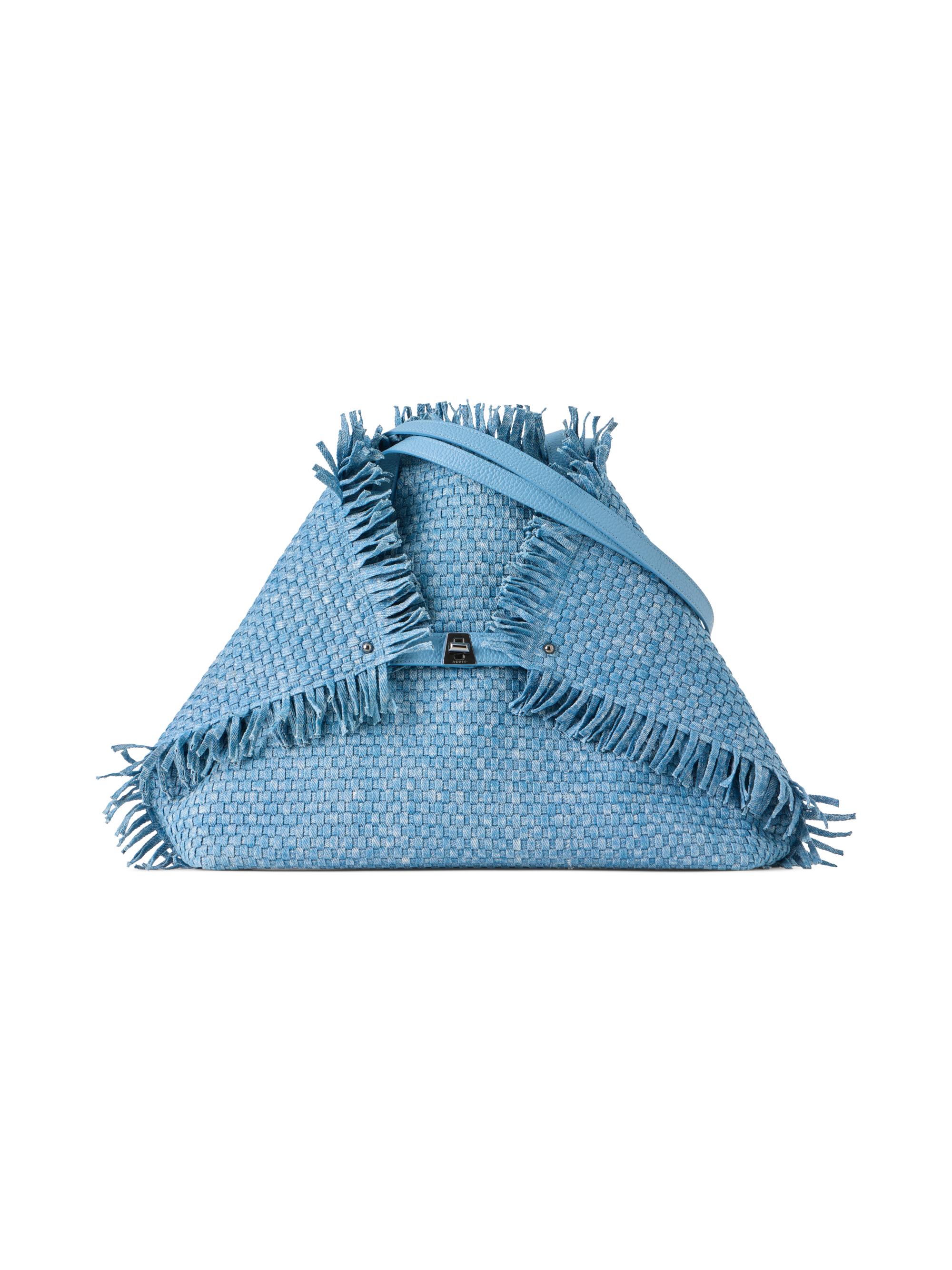 Akris Women's  AI Fringed Tote Bag - Grey Sky