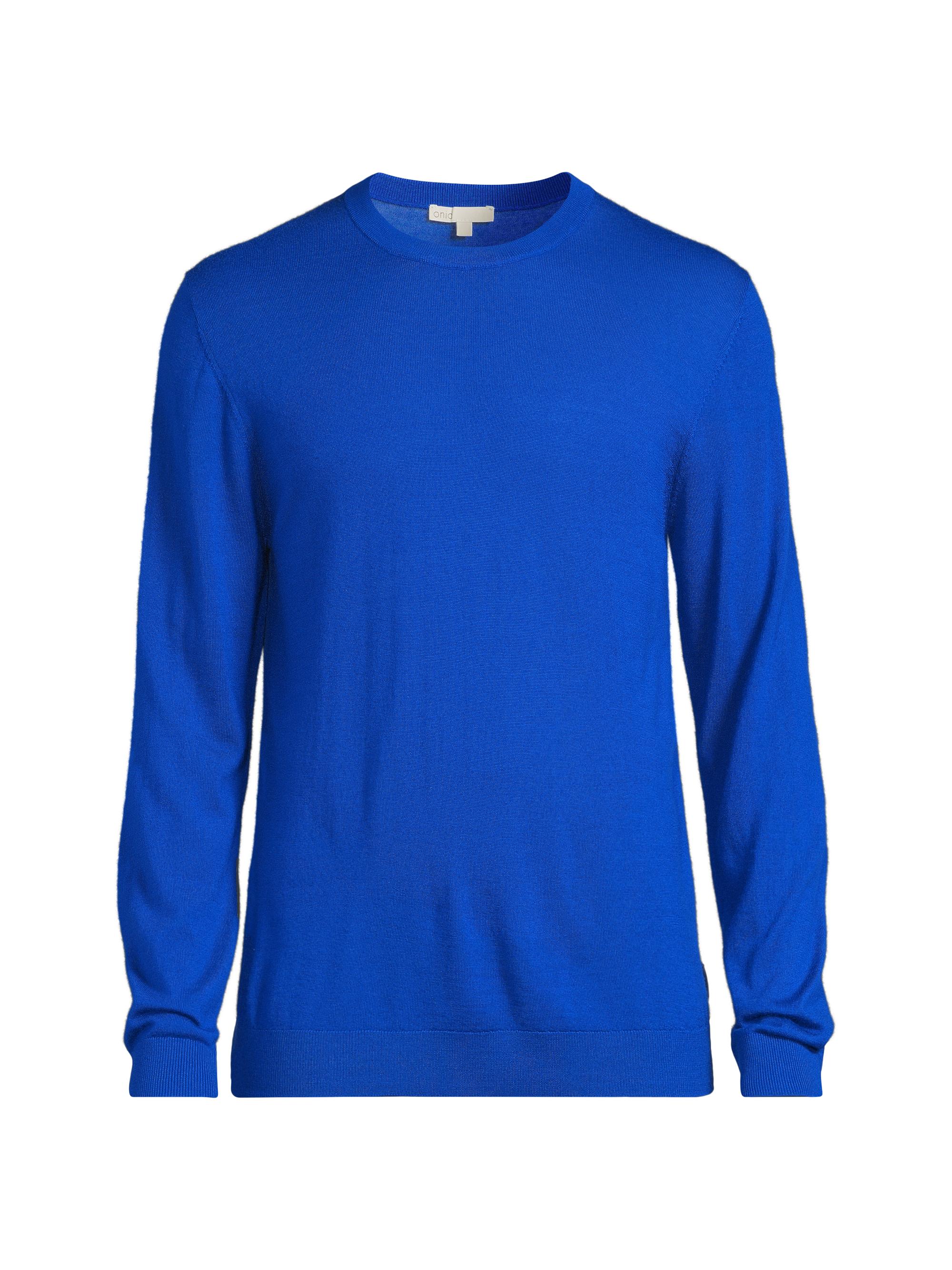 Onia Men's Merino Wool Sweater - Cobalt Blue Melange