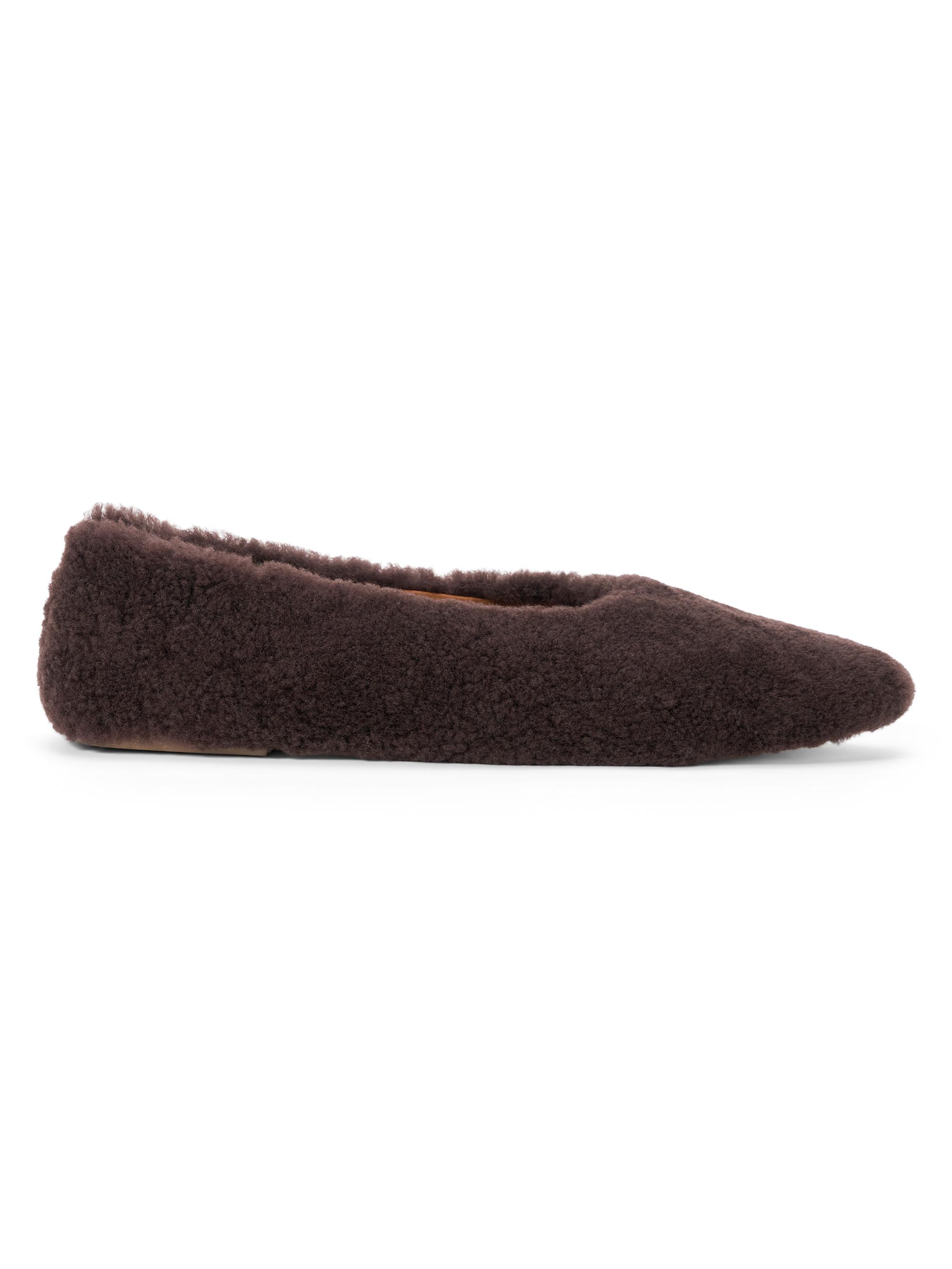 Staud Alba Faux Fur-Trimmed Ballet Flats | Saks Fifth Avenue