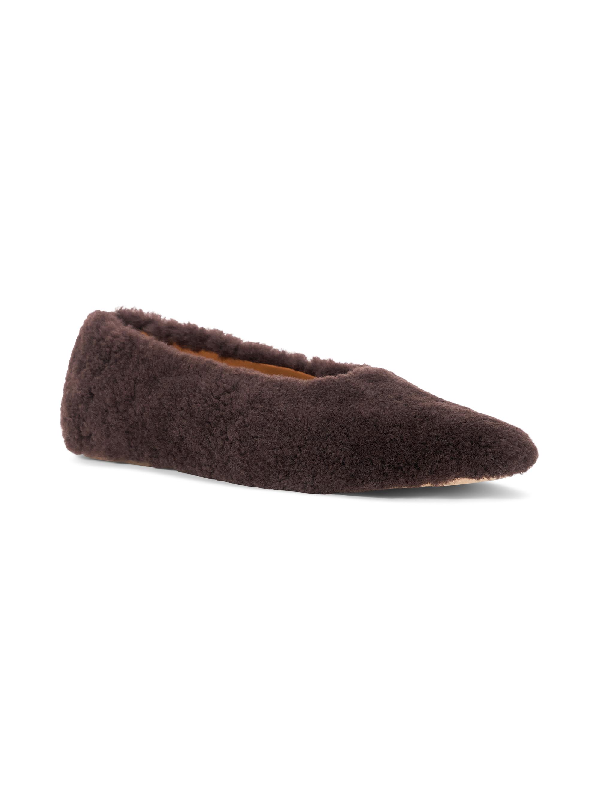 Staud Alba Shearling Ballet Flats | Saks Fifth Avenue