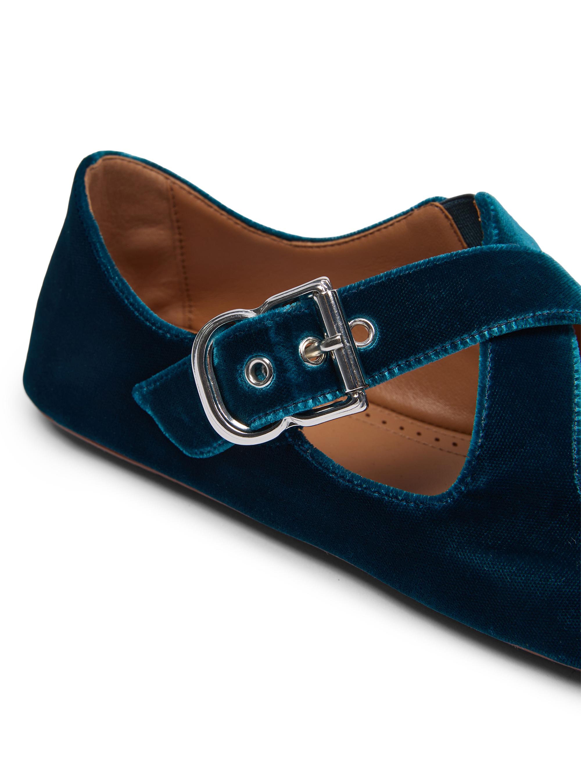 Alaïa Velvet Crisscross Ballet Flats | Saks Fifth Avenue