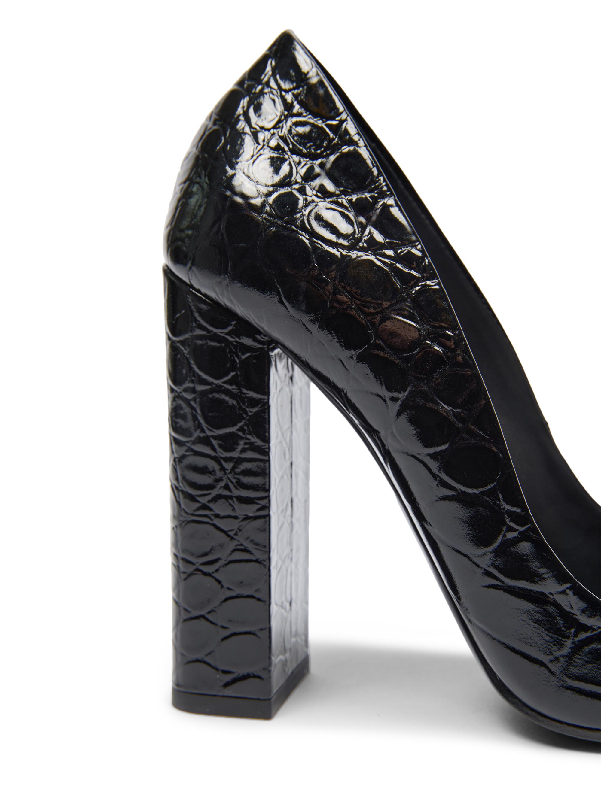 Alaïa 90MM Croc-Embossed Leather Pumps | Saks Fifth Avenue