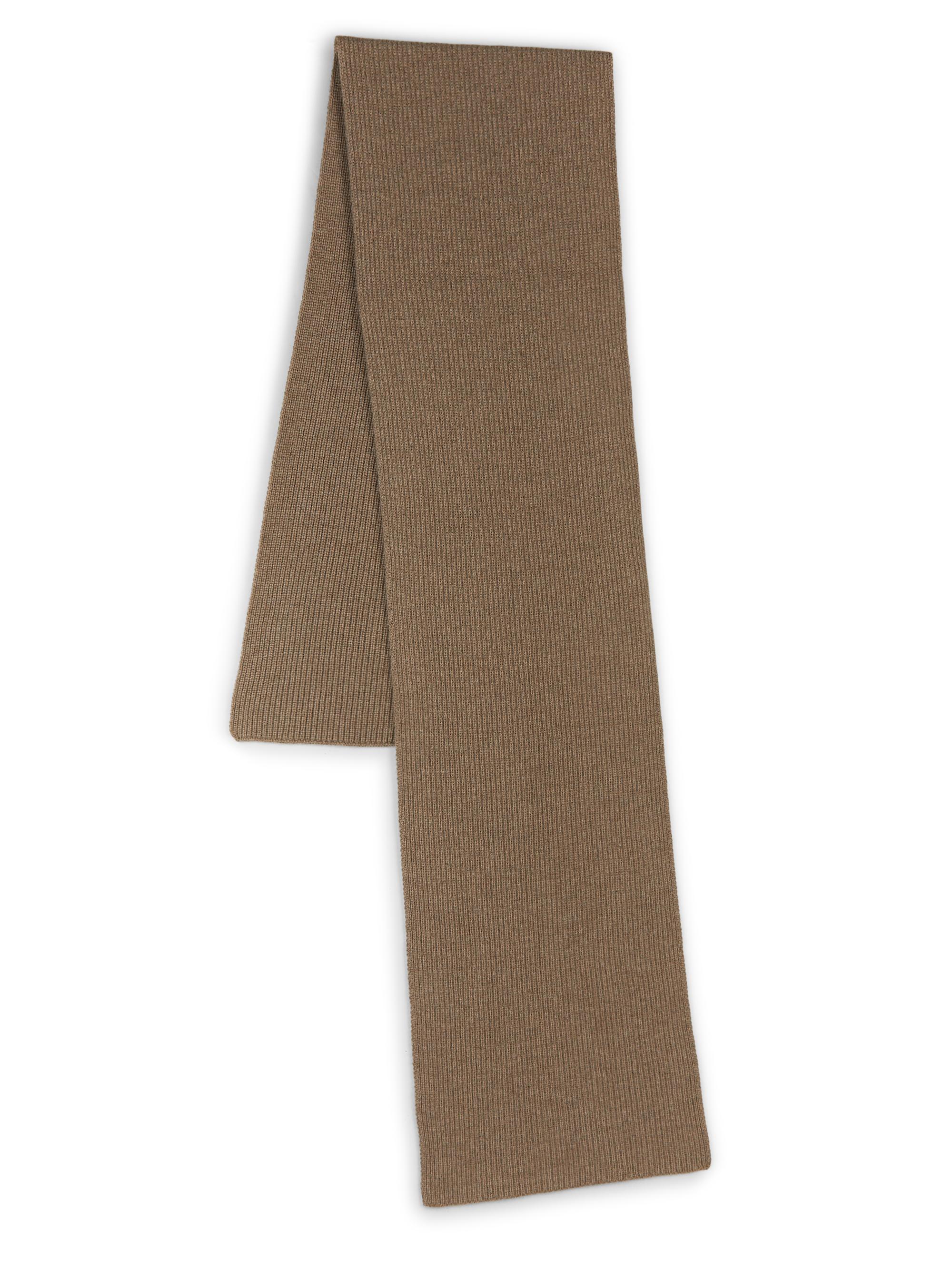 Saks Fifth Avenue Men's Rib-Knit Cashmere Scarf - Camel