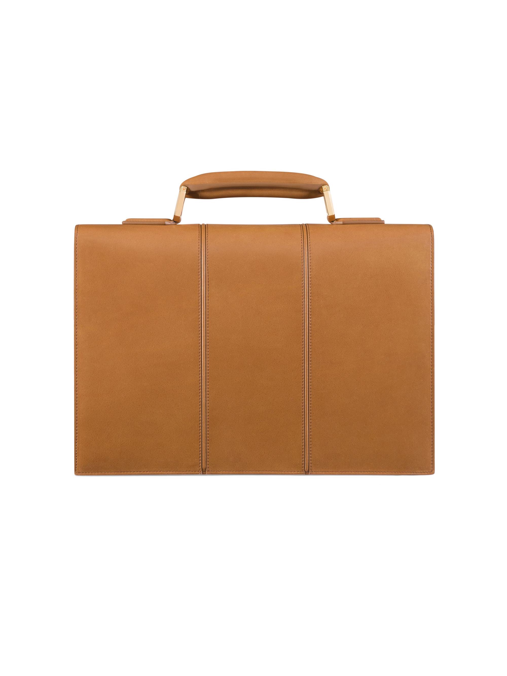 Stefano Ricci Saddle Soft Calfskin Leather Briefcase | Saks Fifth