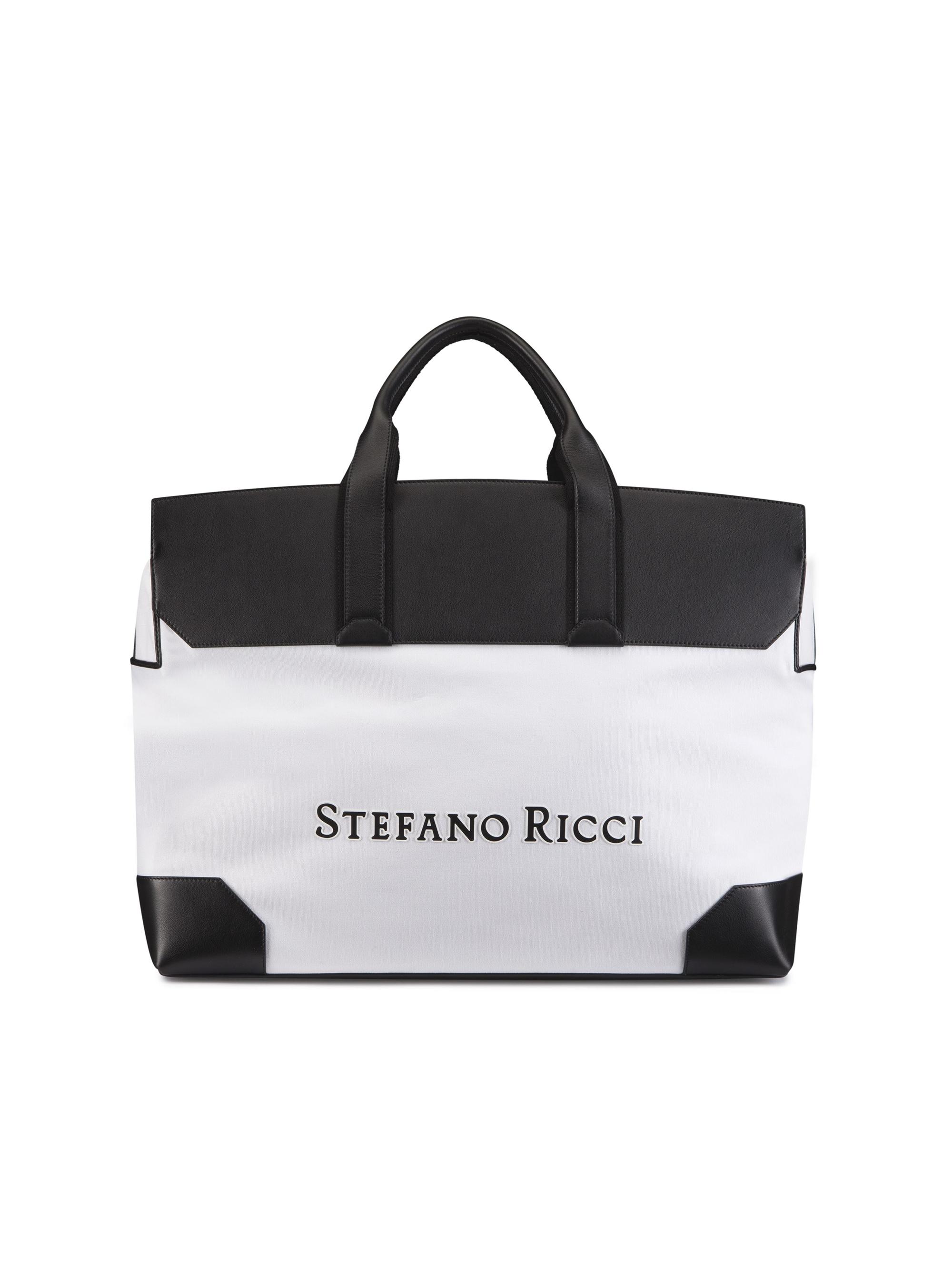 Stefano Ricci Men's Handmade Duffle Bag - White - Women's Bags