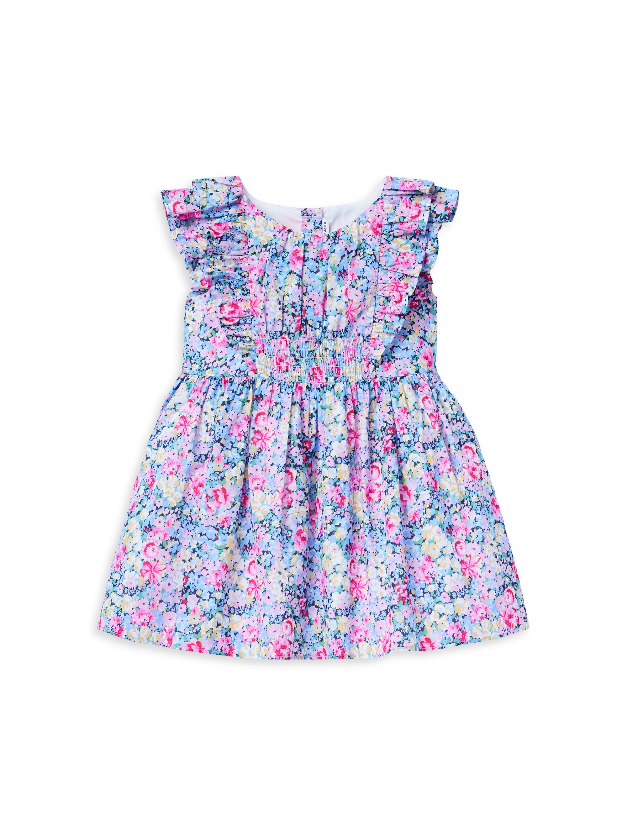 Janie and Jack Baby's, Little Girl's & Girl's Floral Printed Ruffle Dress