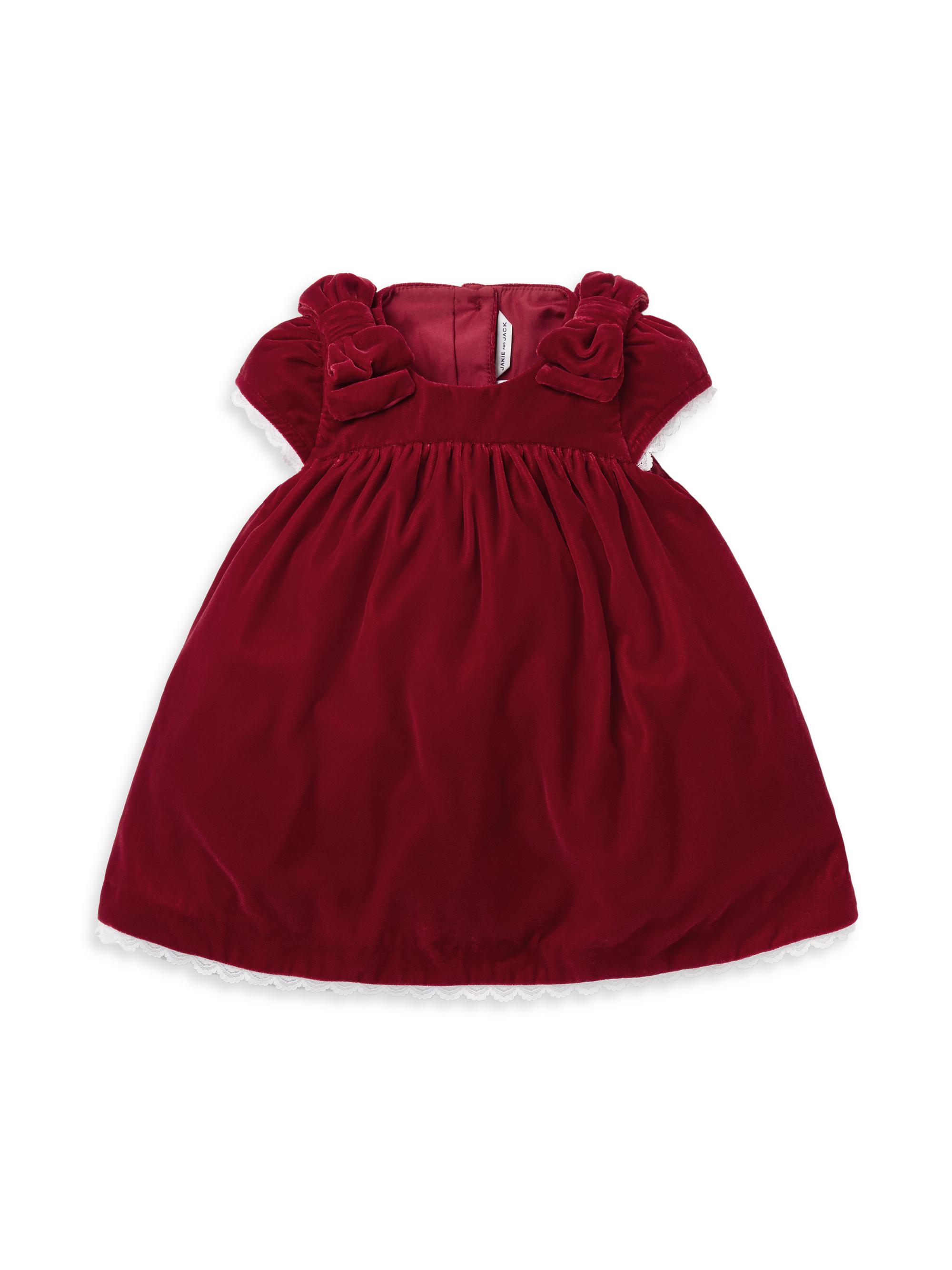 white christmas dresses American Girl® x Janie and Jack Holly-Red Party Dress for Little Girls main image 0