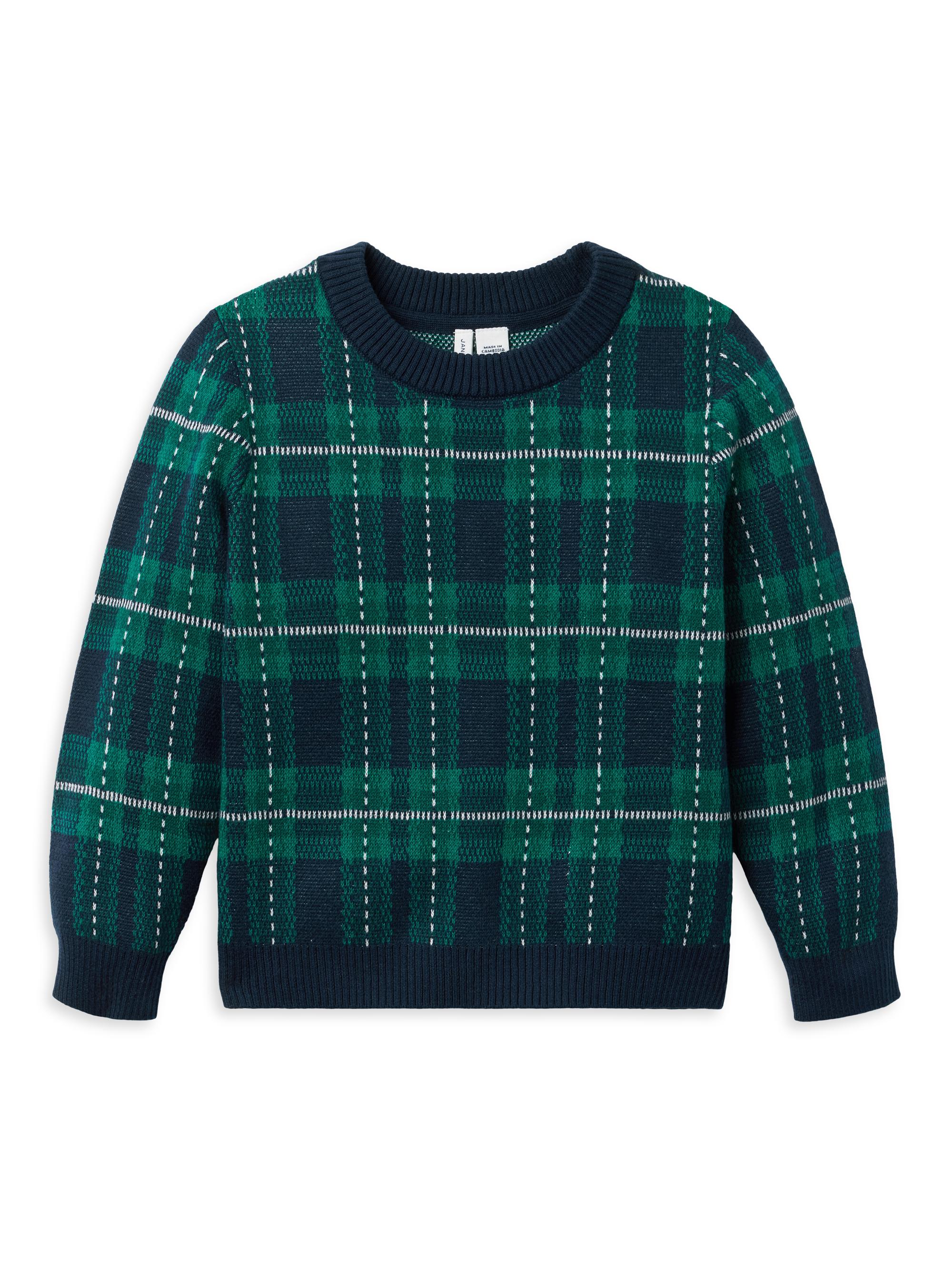 Janie and Jack Baby Boy's,Little Boy's & Boy's The Holiday Plaid Sweater