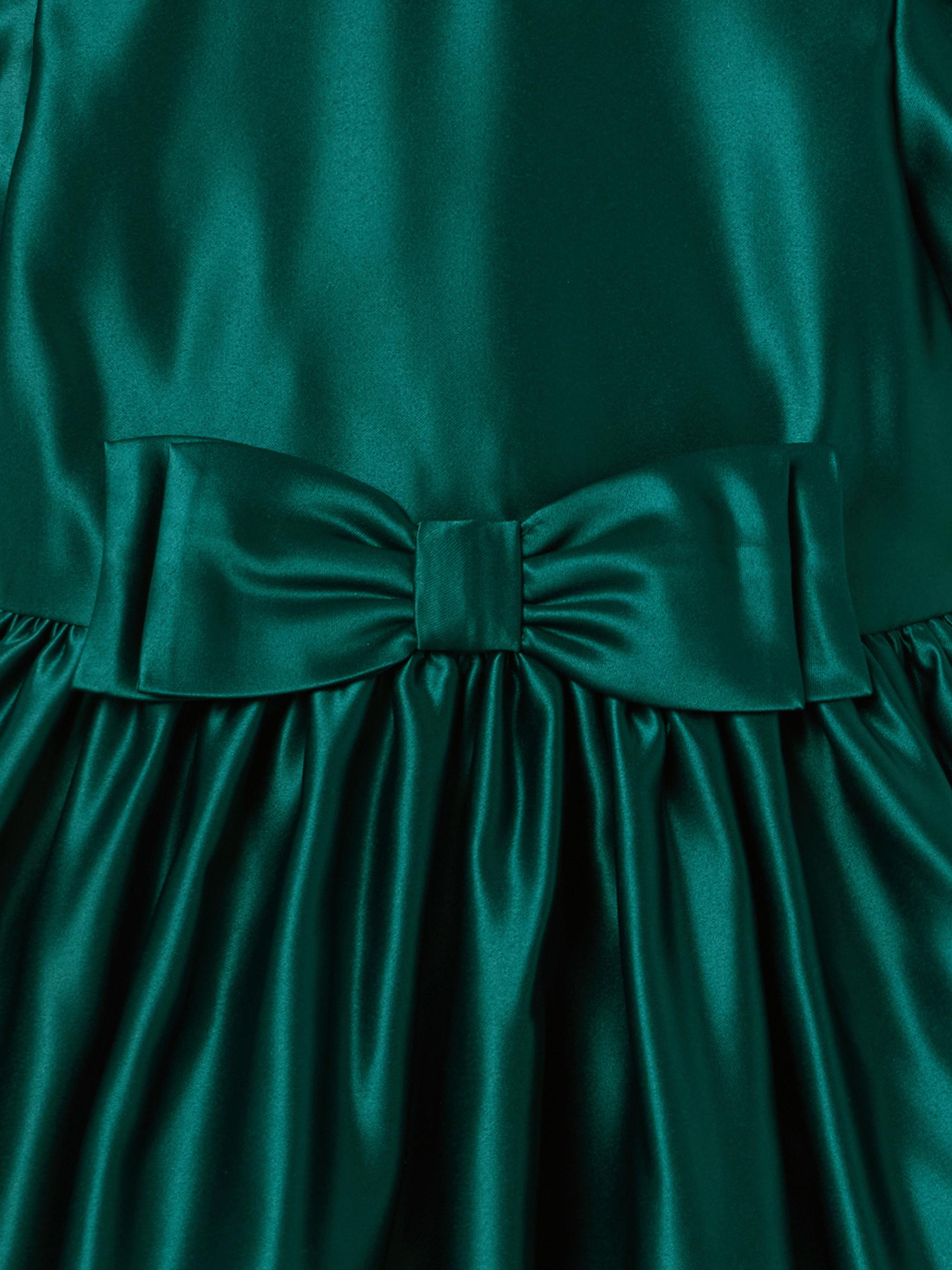 Janie and Jack Little Girl's & Girl's The Holiday Bow-Detail Satin Dress |  Saks Fifth Avenue