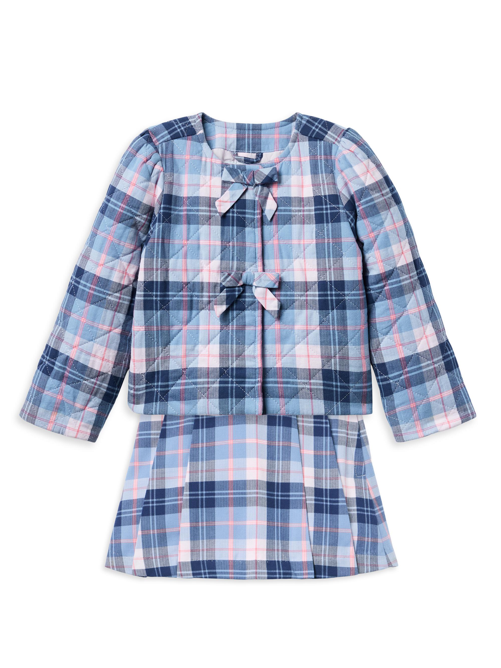 Janie and Jack Little Girl's & Girl's Plaid Jacket & Skirt Set