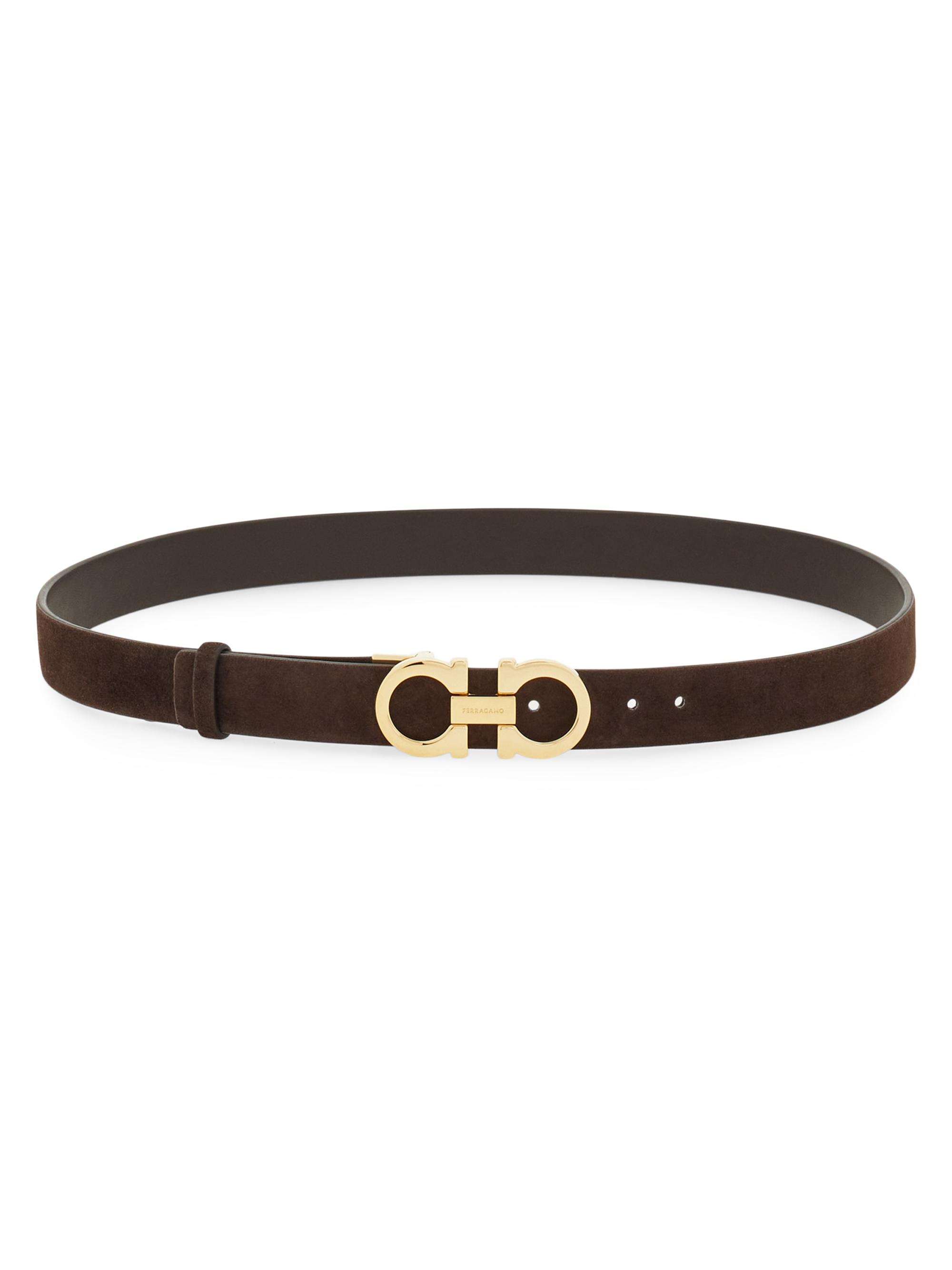 FERRAGAMO Women's Donna Leather Belt - Testa Di Moro