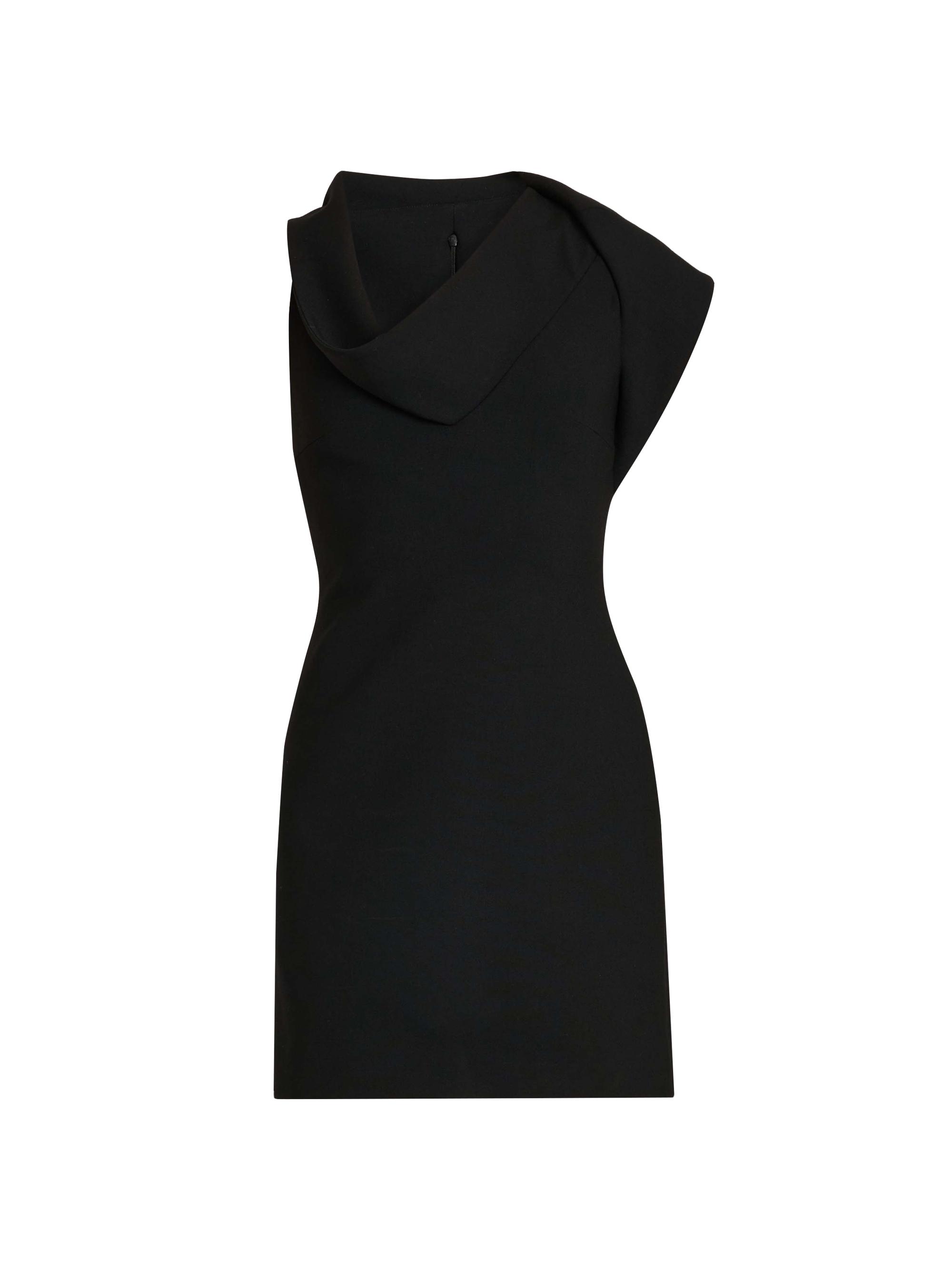 FERRAGAMO Women's Draped Stretch Twill Minidress - Nero